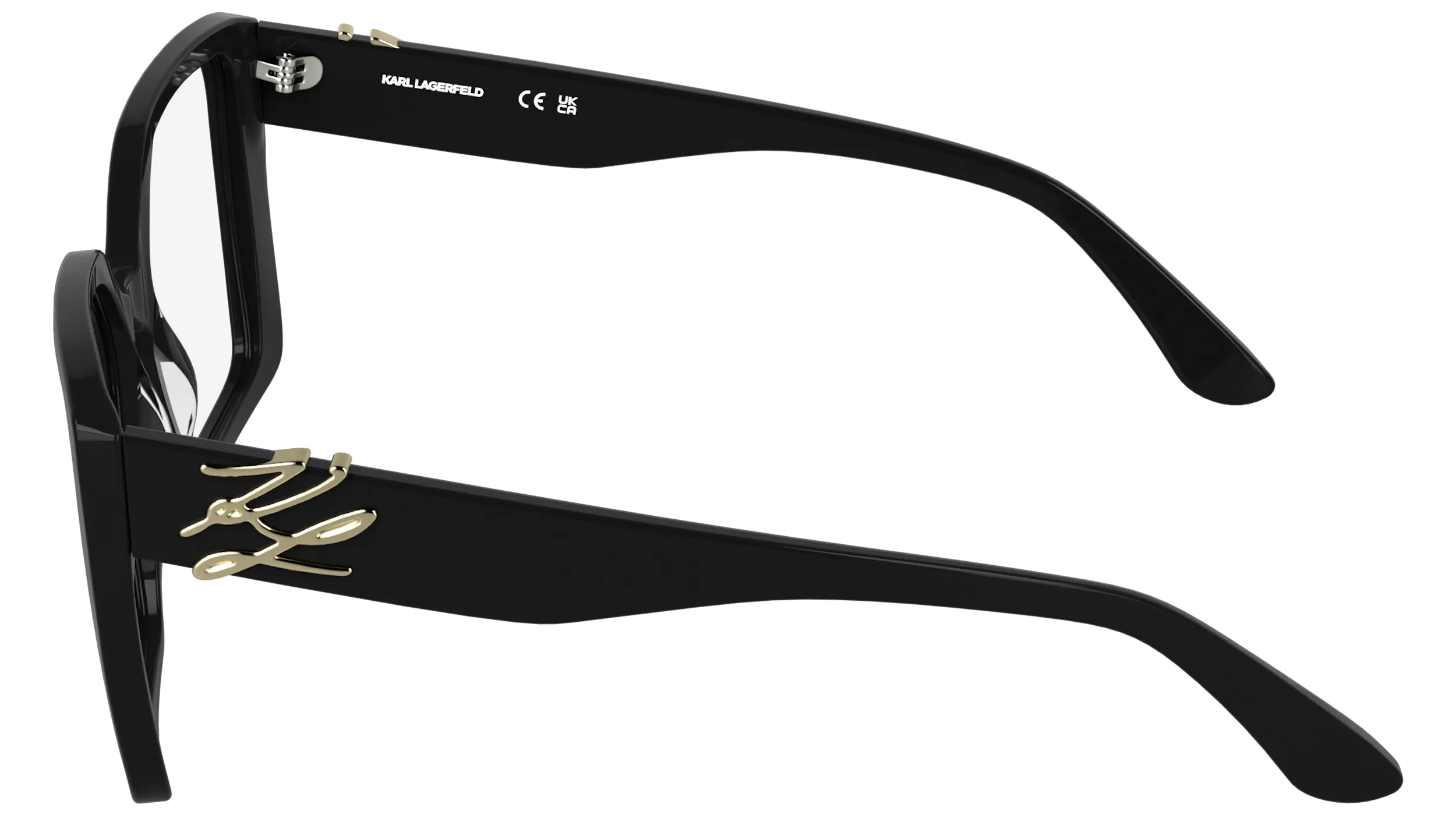 Karl Lagerfeld KL6241 001 Montature da vista Acetato Nero Squadrata Normale - immagine 3