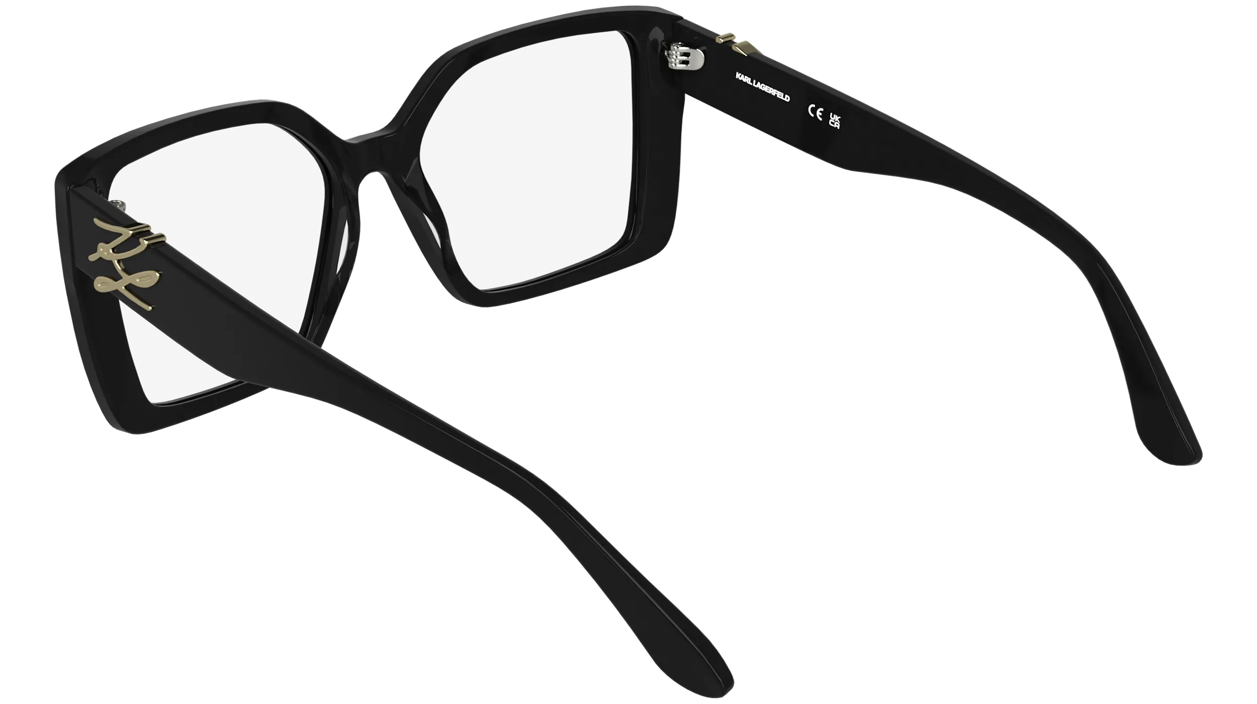 Karl Lagerfeld KL6241 001 Montature da vista Acetato Nero Squadrata Normale - immagine 4