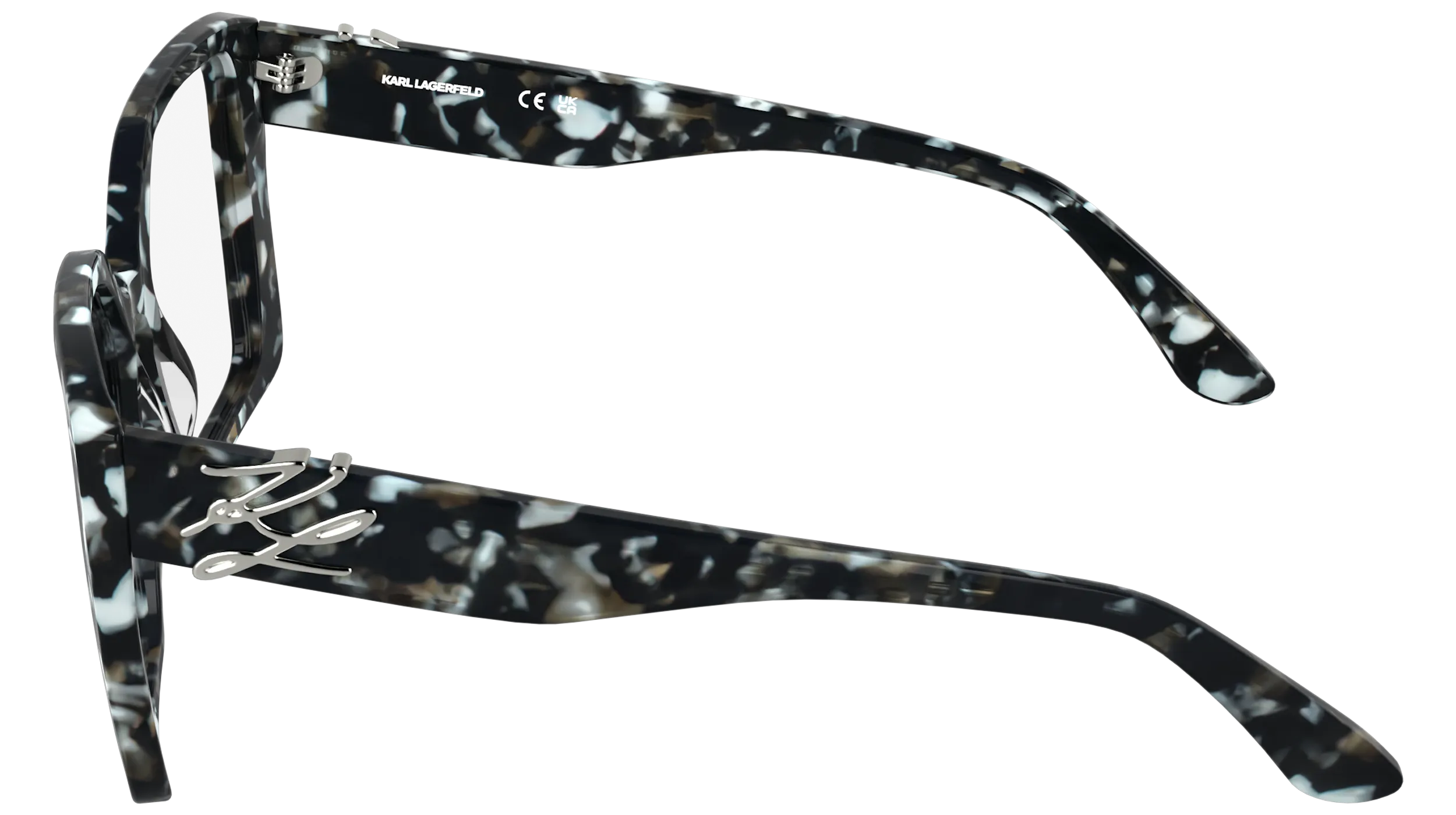 Karl Lagerfeld KL6241 016 Montature da vista Acetato Nero Squadrata Normale - immagine 3
