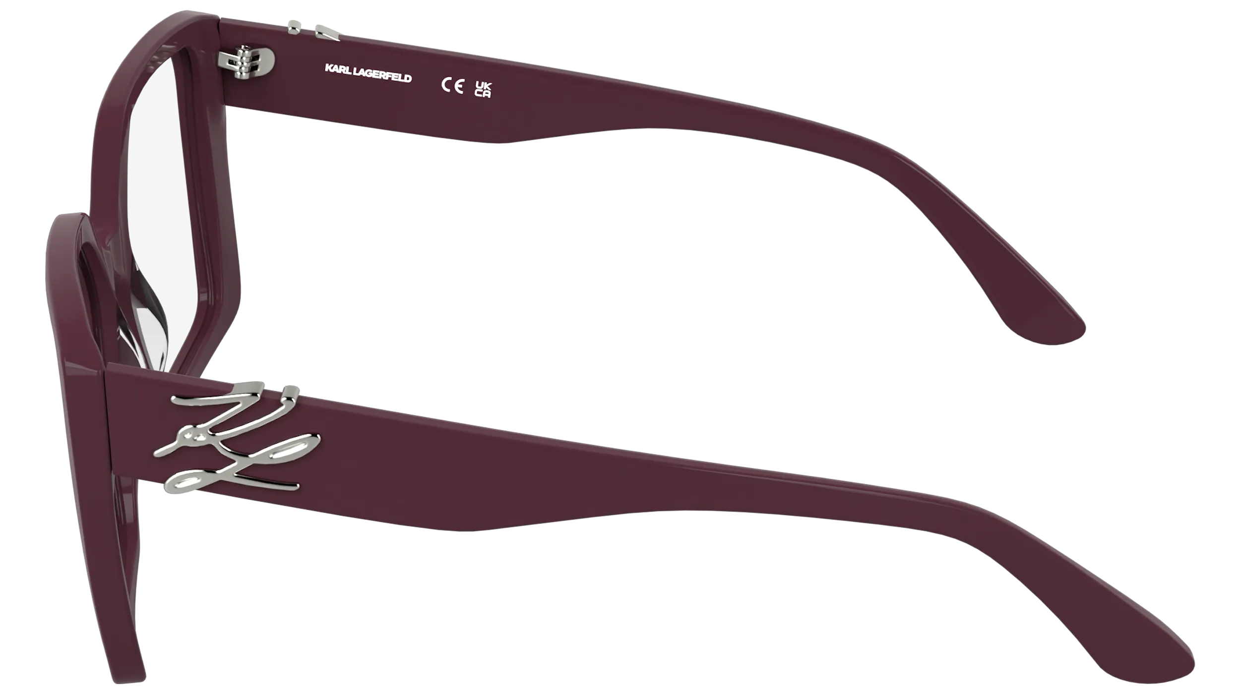Karl Lagerfeld KL6241 601 Montature da vista Acetato Bordeaux Squadrata Normale - immagine 3