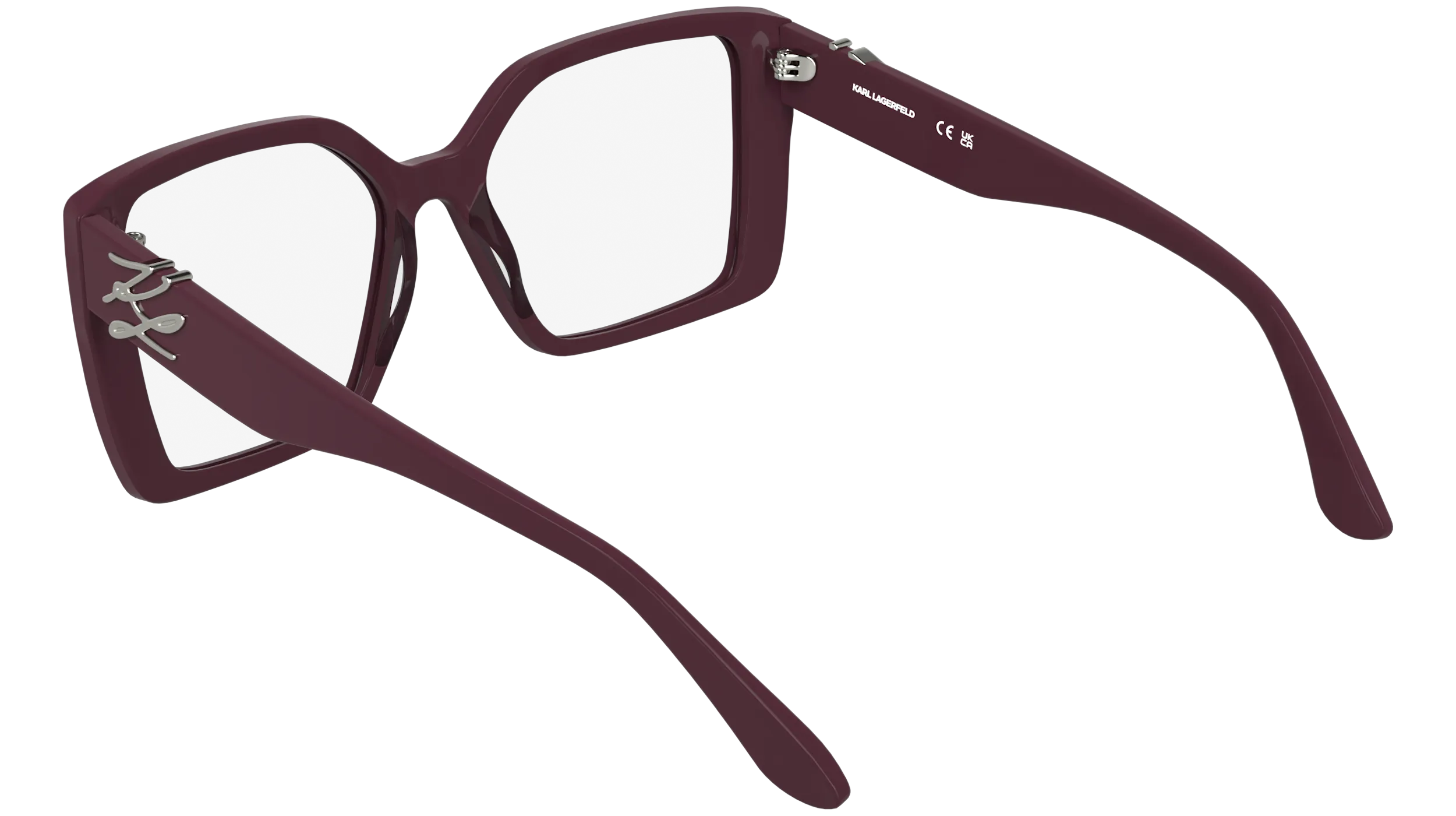 Karl Lagerfeld KL6241 601 Montature da vista Acetato Bordeaux Squadrata Normale - immagine 4