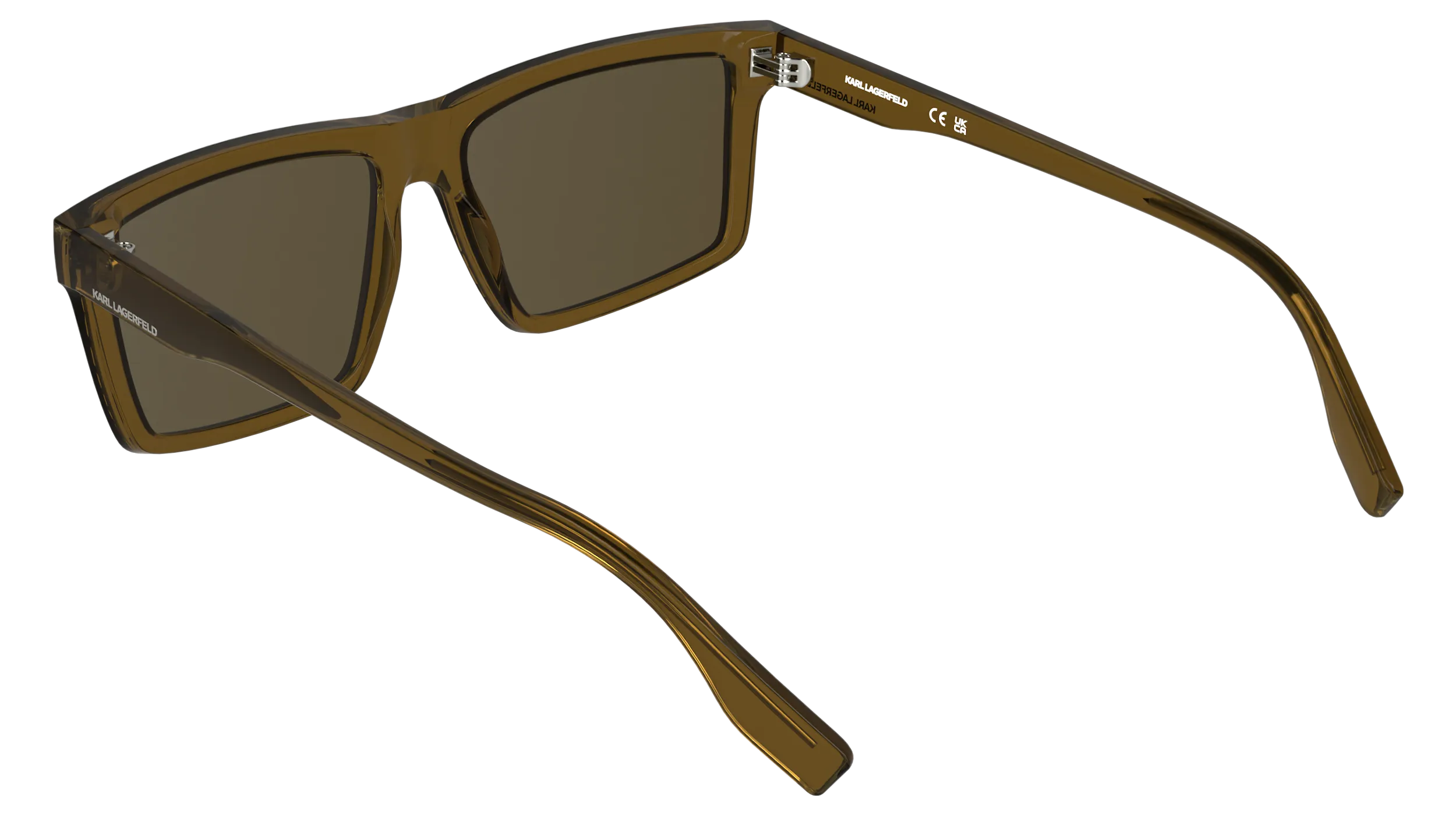 Karl Lagerfeld KL6225S 210 Occhiali da sole Bio-iniettato Marrone Marrone Squadrata Normale - immagine 4