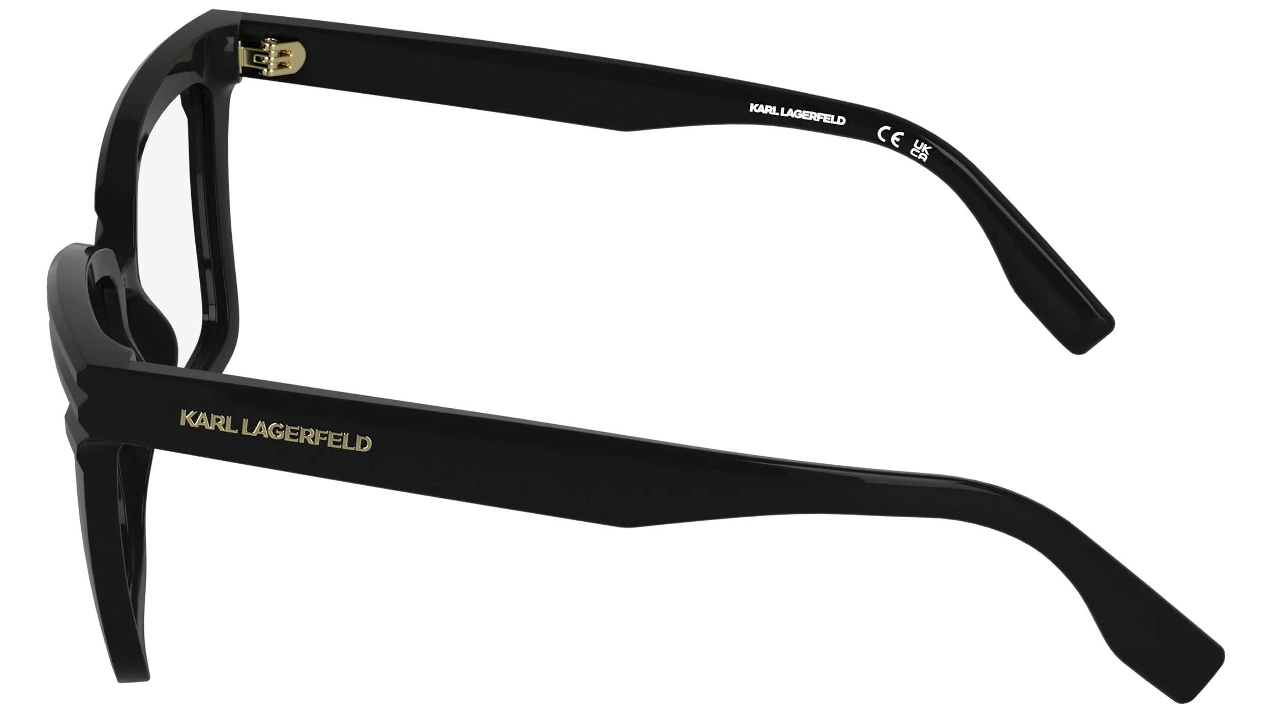 Karl Lagerfeld KL6240 001 Montature da vista Acetato Nero Squadrata Normale - immagine 3