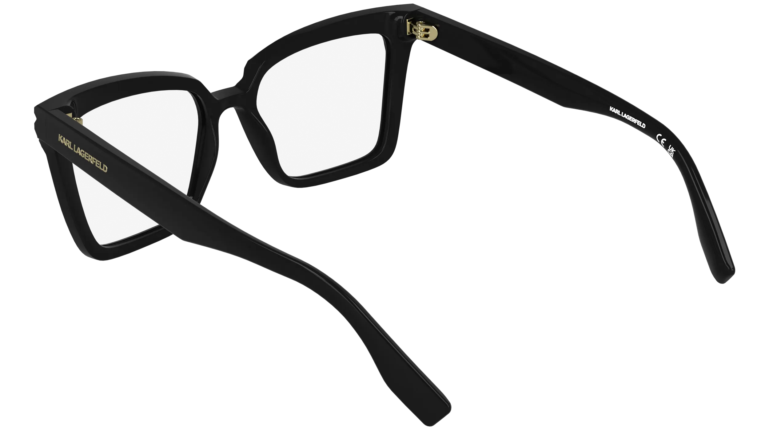 Karl Lagerfeld KL6240 001 Montature da vista Acetato Nero Squadrata Normale - immagine 4
