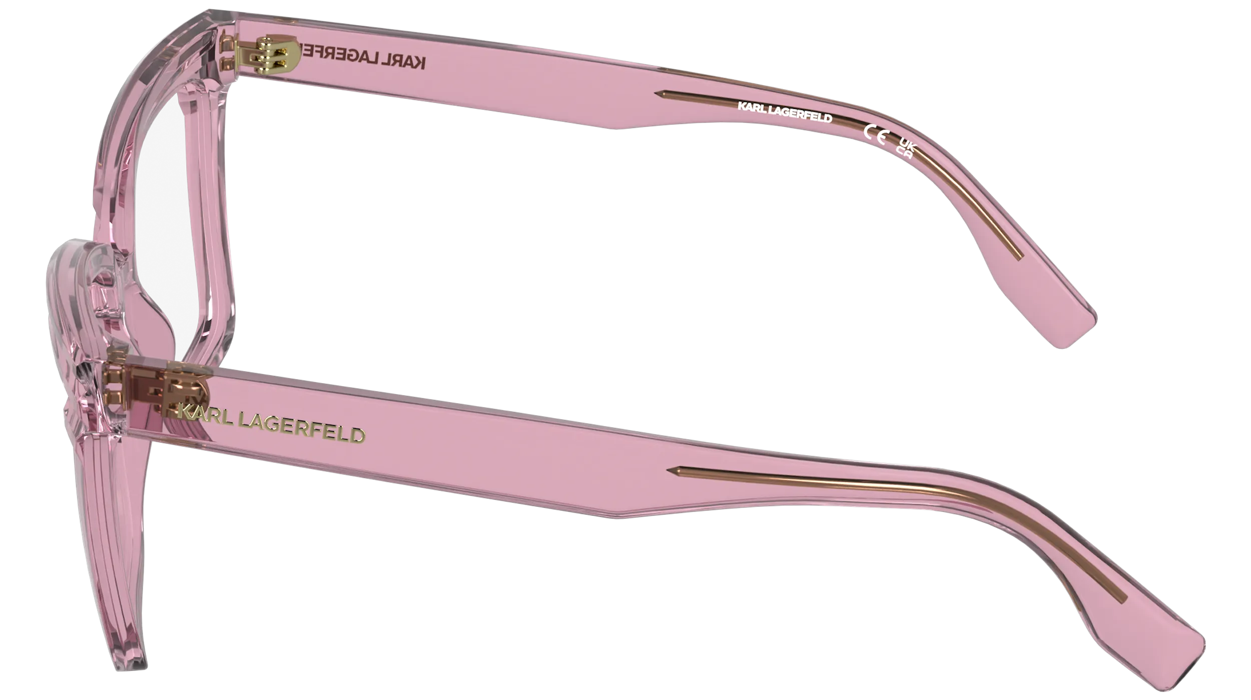 Karl Lagerfeld KL6240 601 Montature da vista Acetato Rosa Squadrata Normale - immagine 3