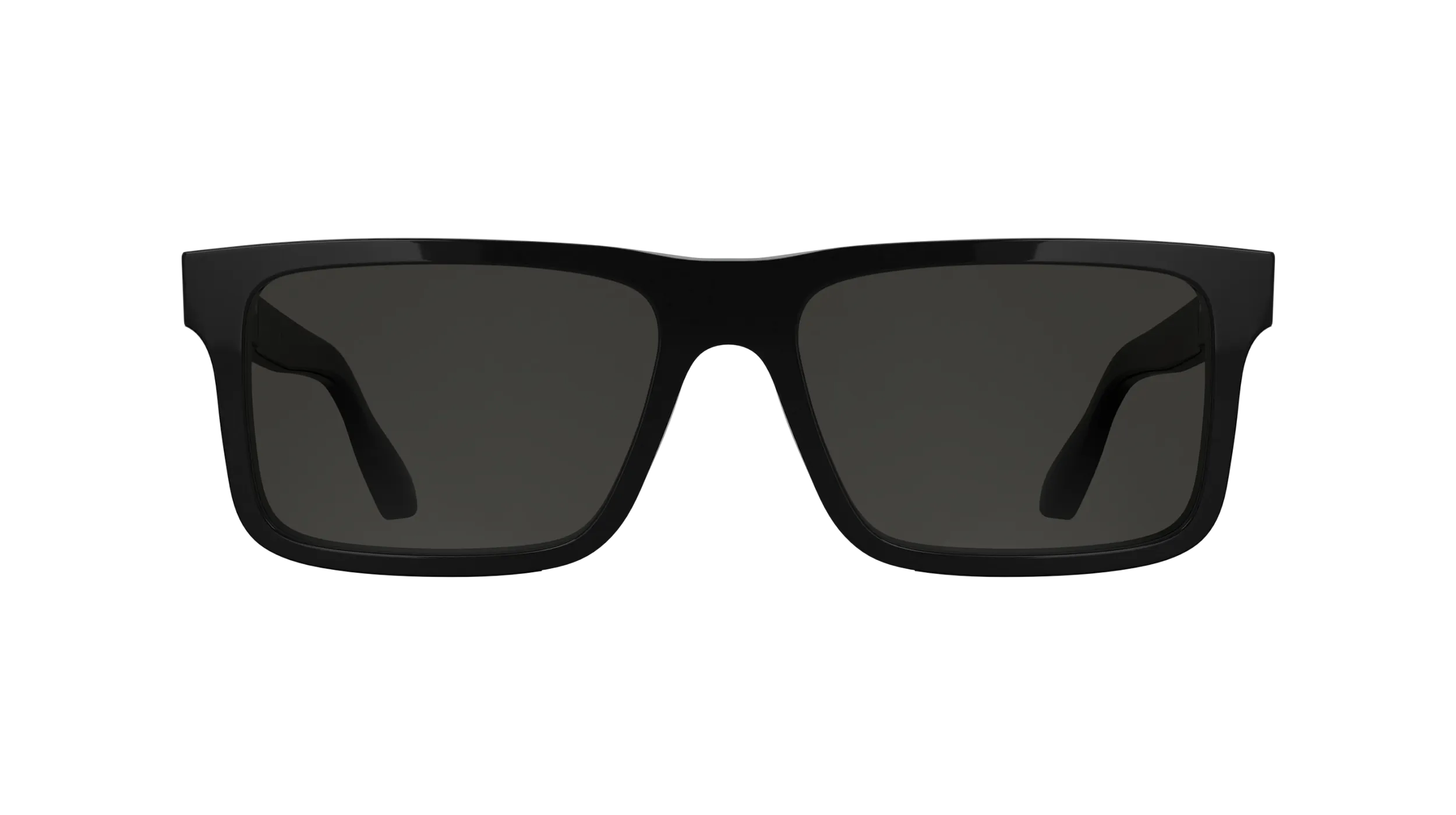 Calvin Klein CK25535S 001 Occhiali da sole Acetato Nero Fumo Squadrata Normale - immagine 2