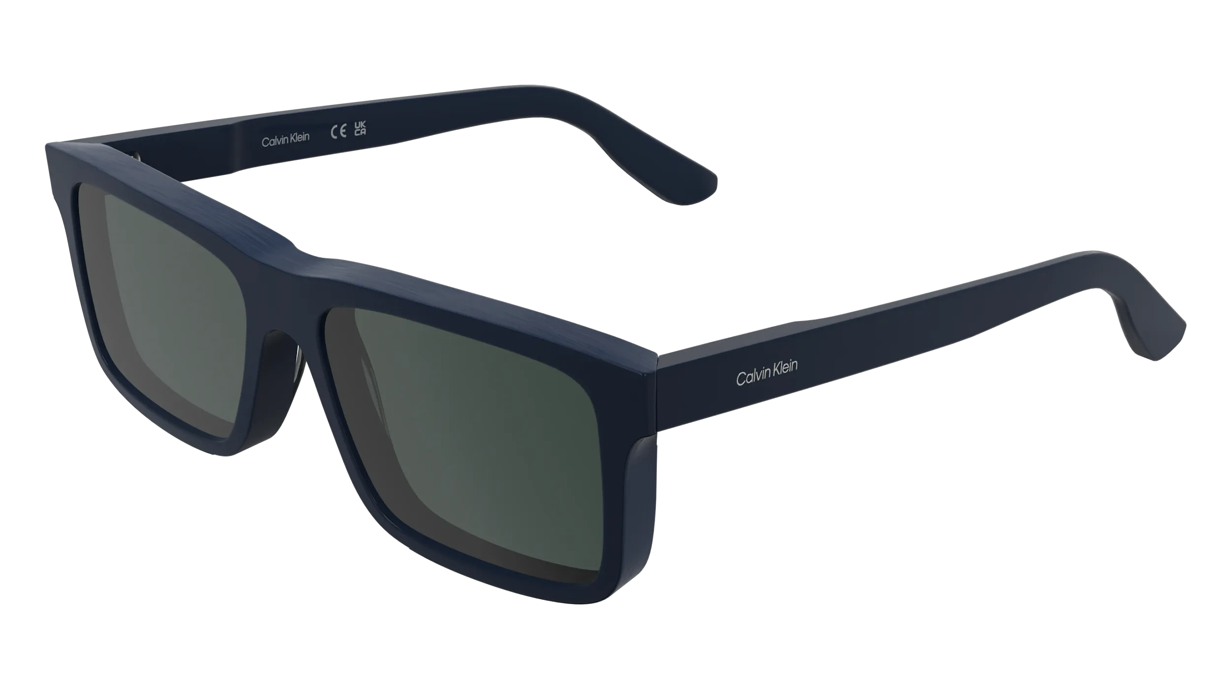 Calvin Klein CK25535S 400 Occhiali da sole Acetato Blu Blu Squadrata Normale - immagine 1