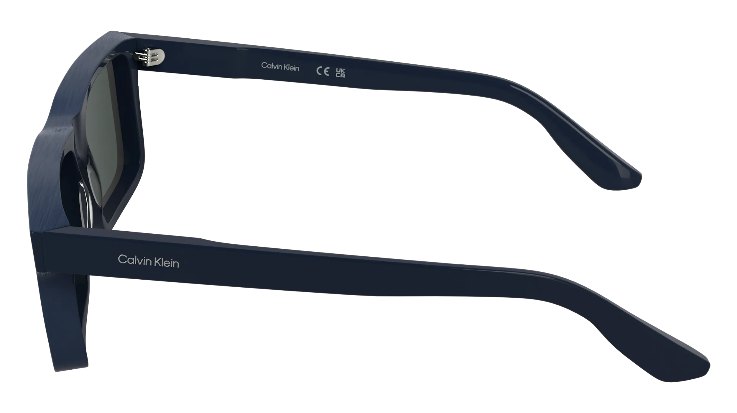 Calvin Klein CK25535S 400 Occhiali da sole Acetato Blu Blu Squadrata Normale - immagine 3