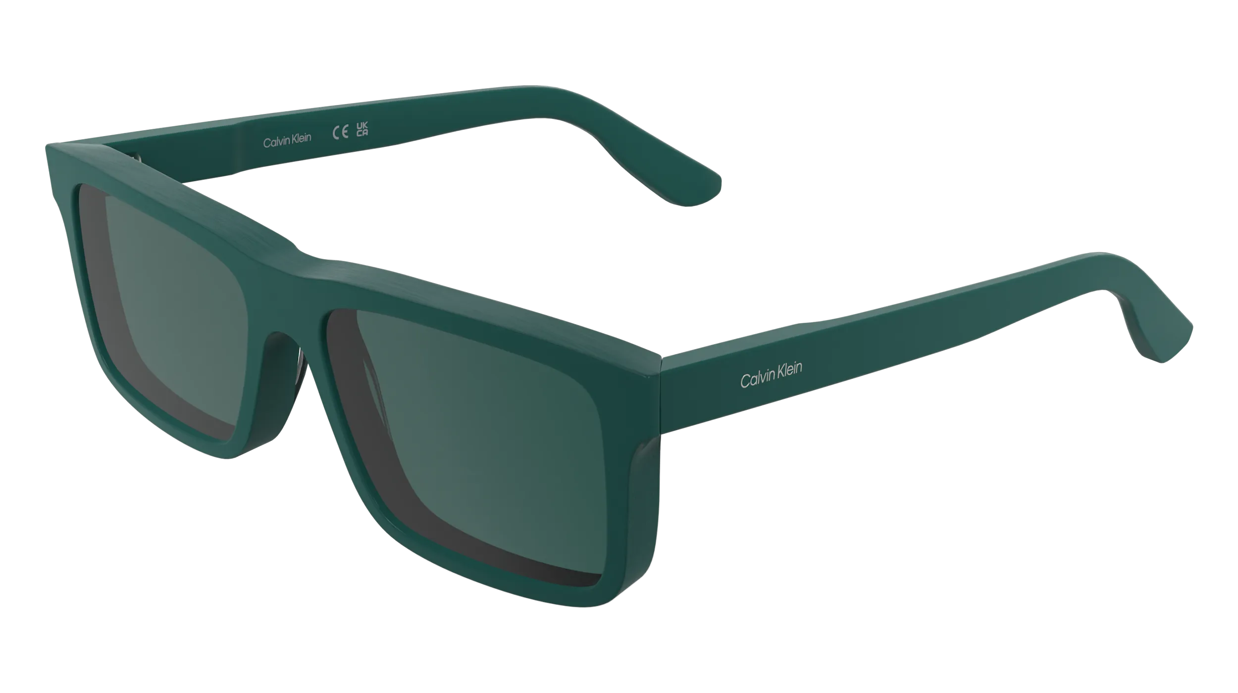 Calvin Klein CK25535S 432 Occhiali da sole Acetato Petrolio Verde / Petrolio Squadrata Normale - immagine 1
