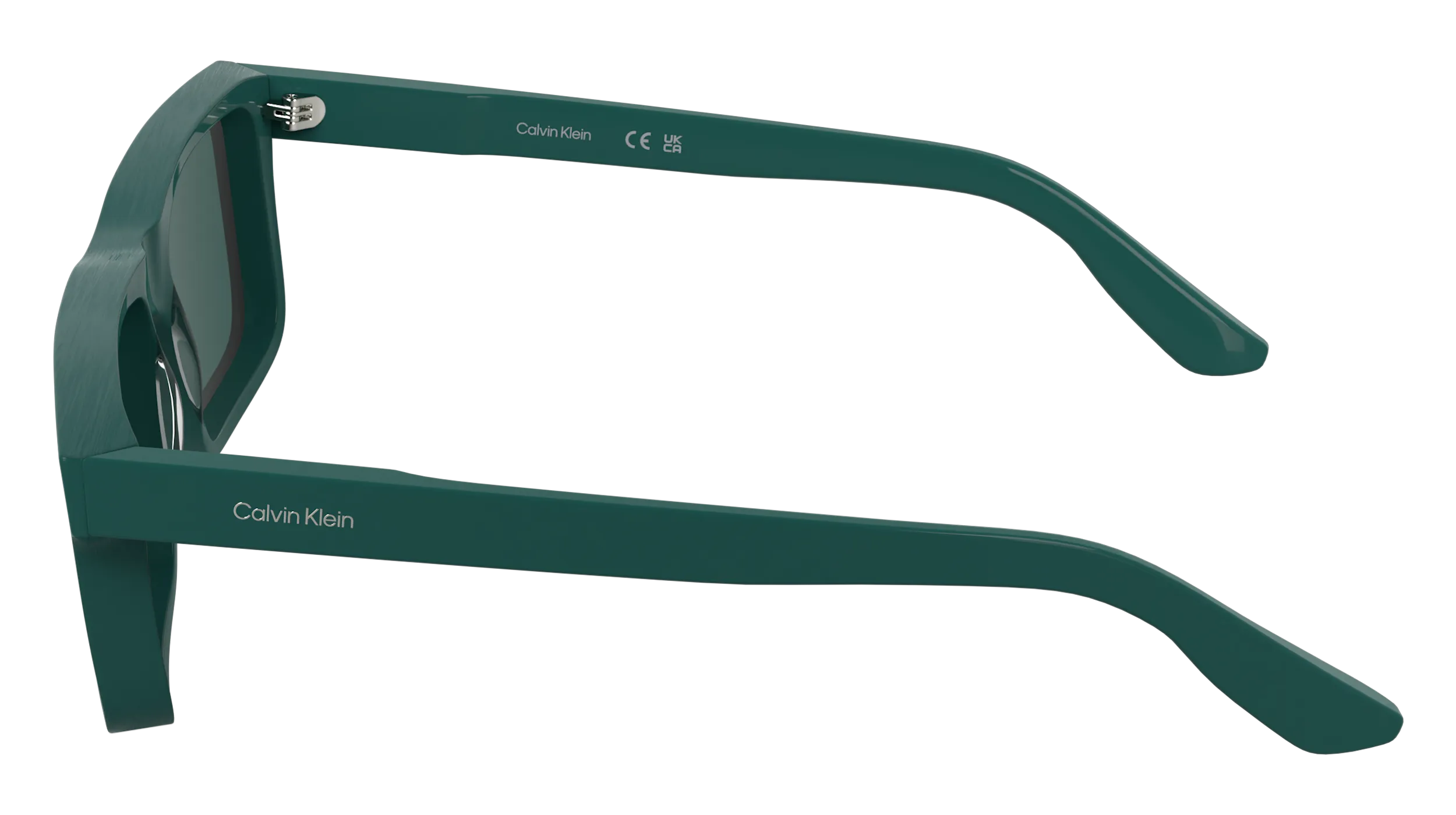 Calvin Klein CK25535S 432 Occhiali da sole Acetato Petrolio Verde / Petrolio Squadrata Normale - immagine 3