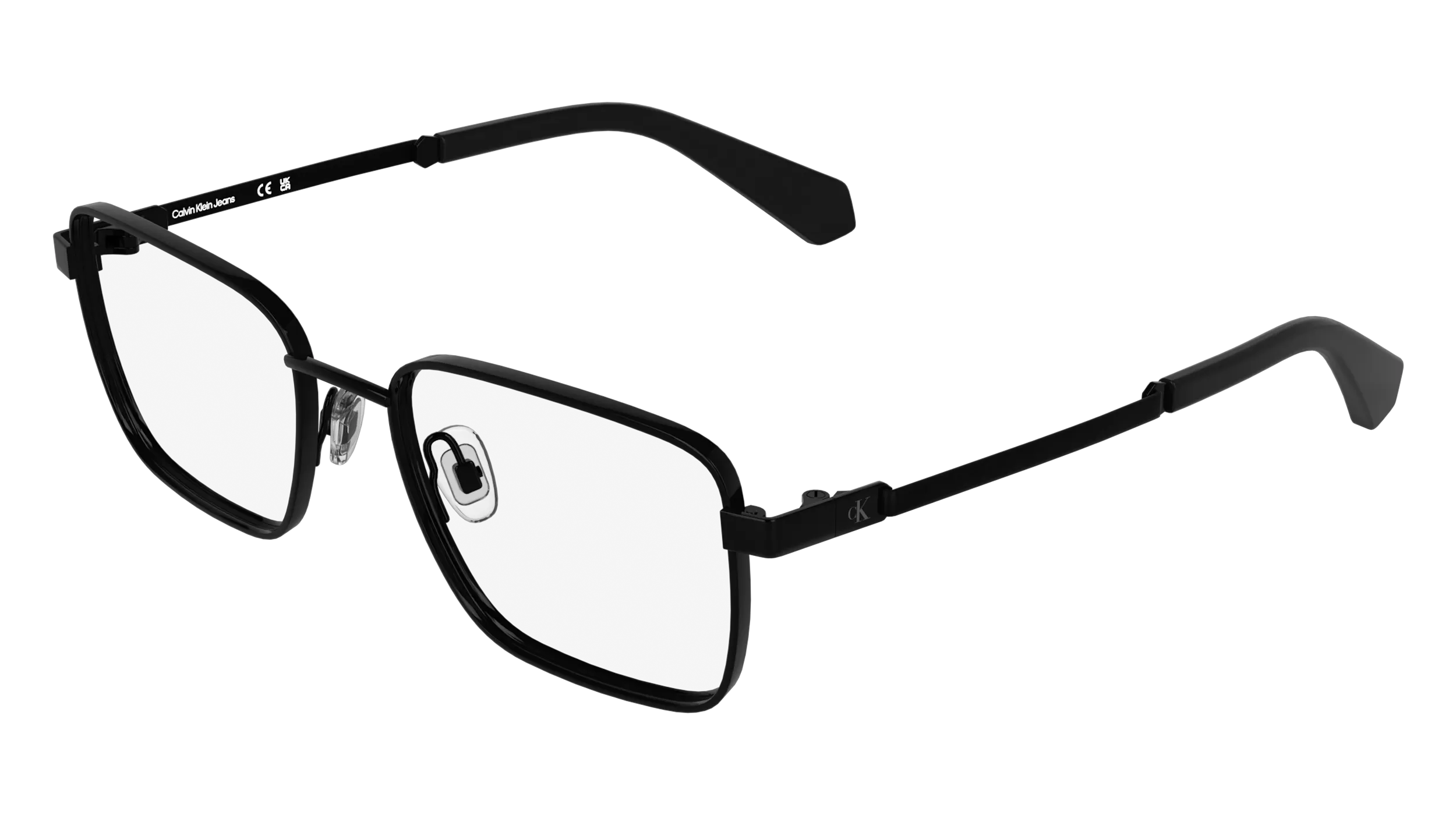 Calvin Klein Junior Calvin Klein CKJ26305 001 Montature da vista bambino Metallo Nero Squadrata Normale - immagine 1