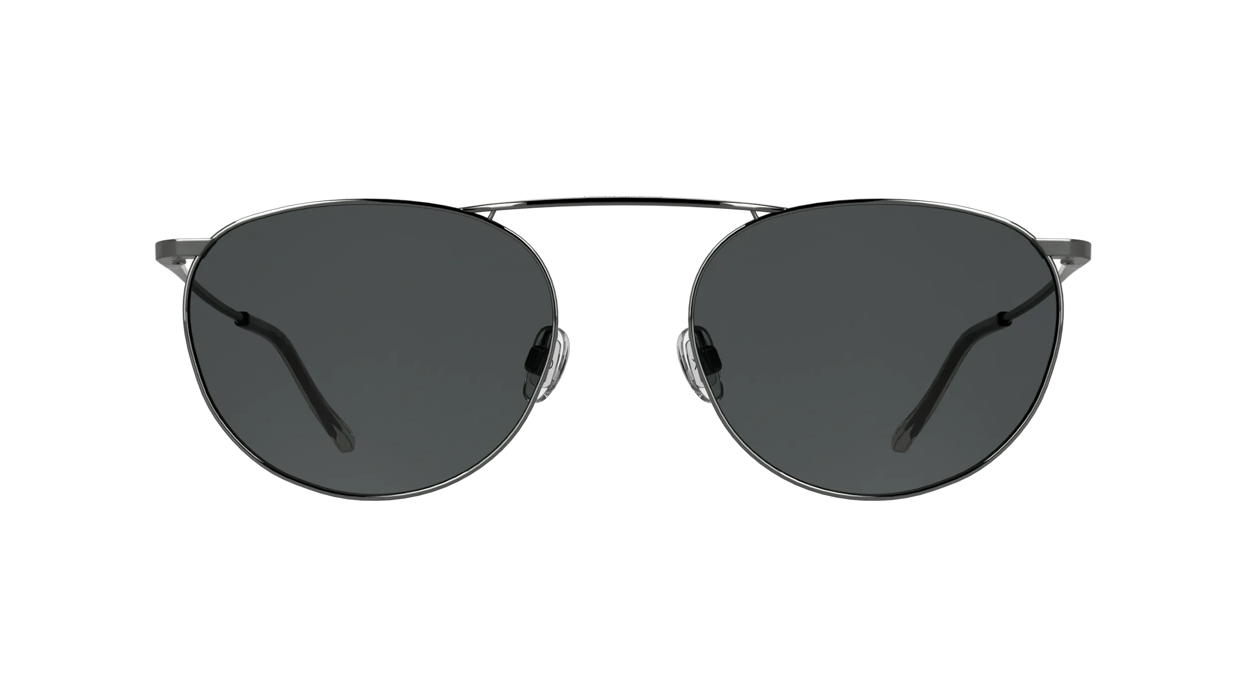 Calvin Klein CK26106ST 009 Occhiali da sole Titanio Canna di fucile Grigio Geometrica Normale - immagine 2