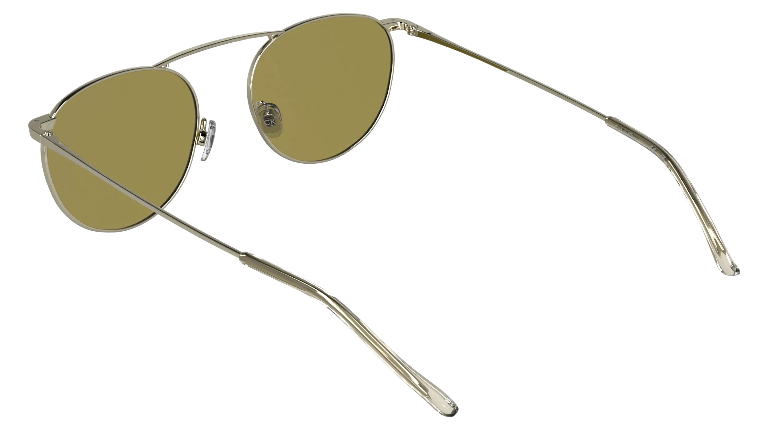 Calvin Klein CK26106ST 716 Occhiali da sole Titanio Oro Geometrica Normale - immagine 4