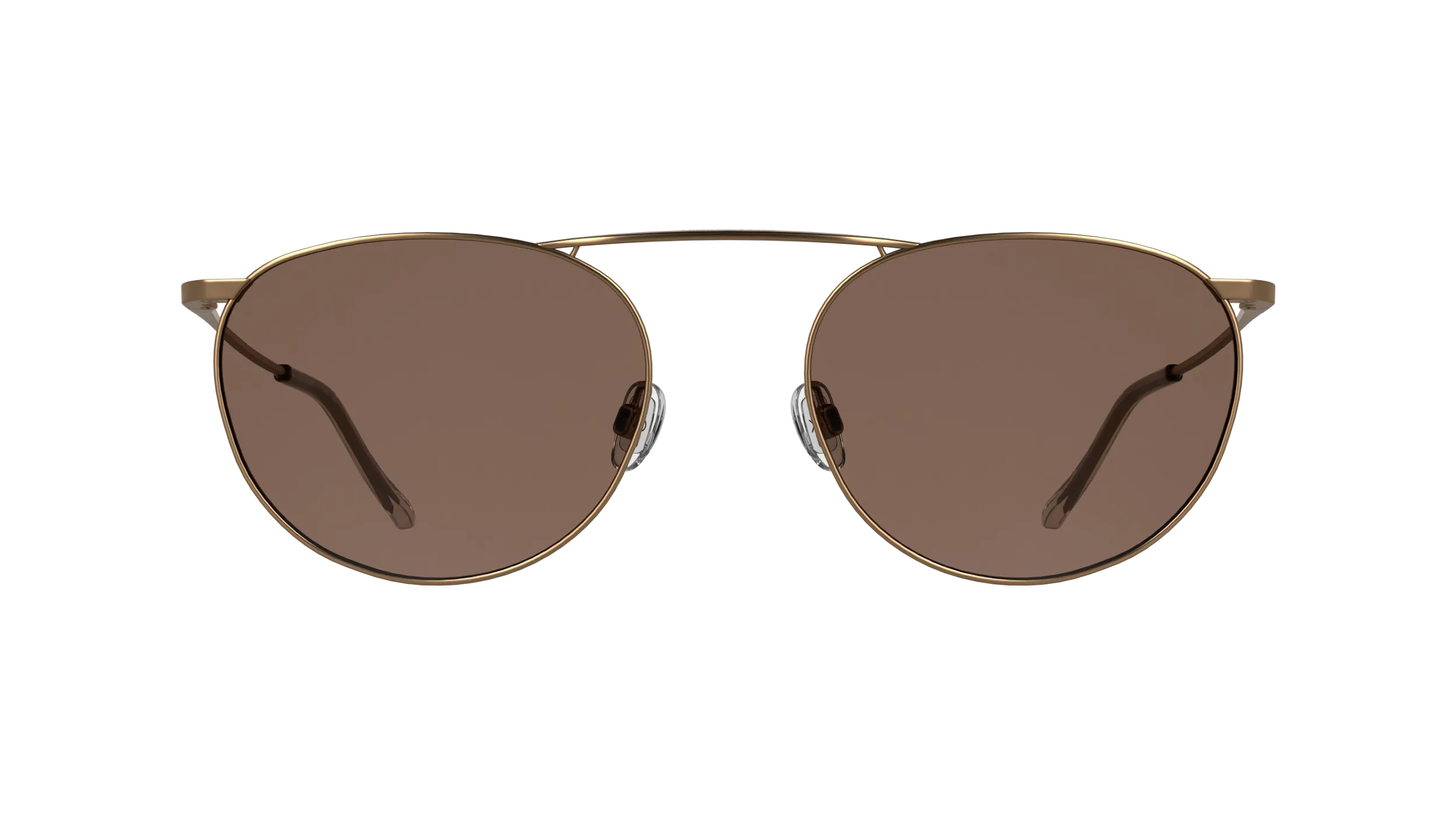 Calvin Klein CK26106ST 771 Occhiali da sole Titanio Oro Marrone Geometrica Normale - immagine 2