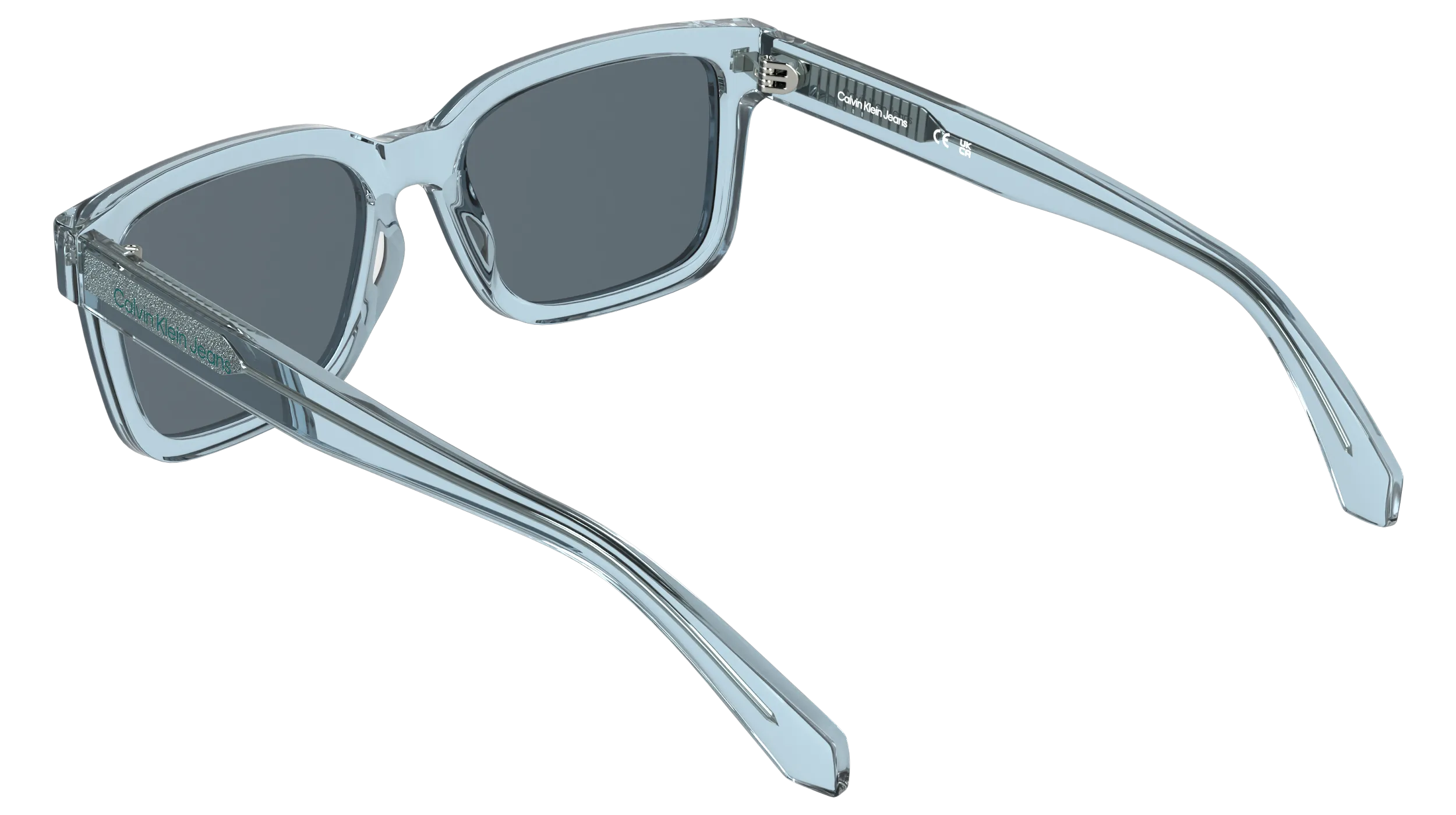 Calvin Klein Junior Calvin Klein CKJ26300S 401 Occhiali da sole bambino Acetato Blu Squadrata Normale - immagine 4