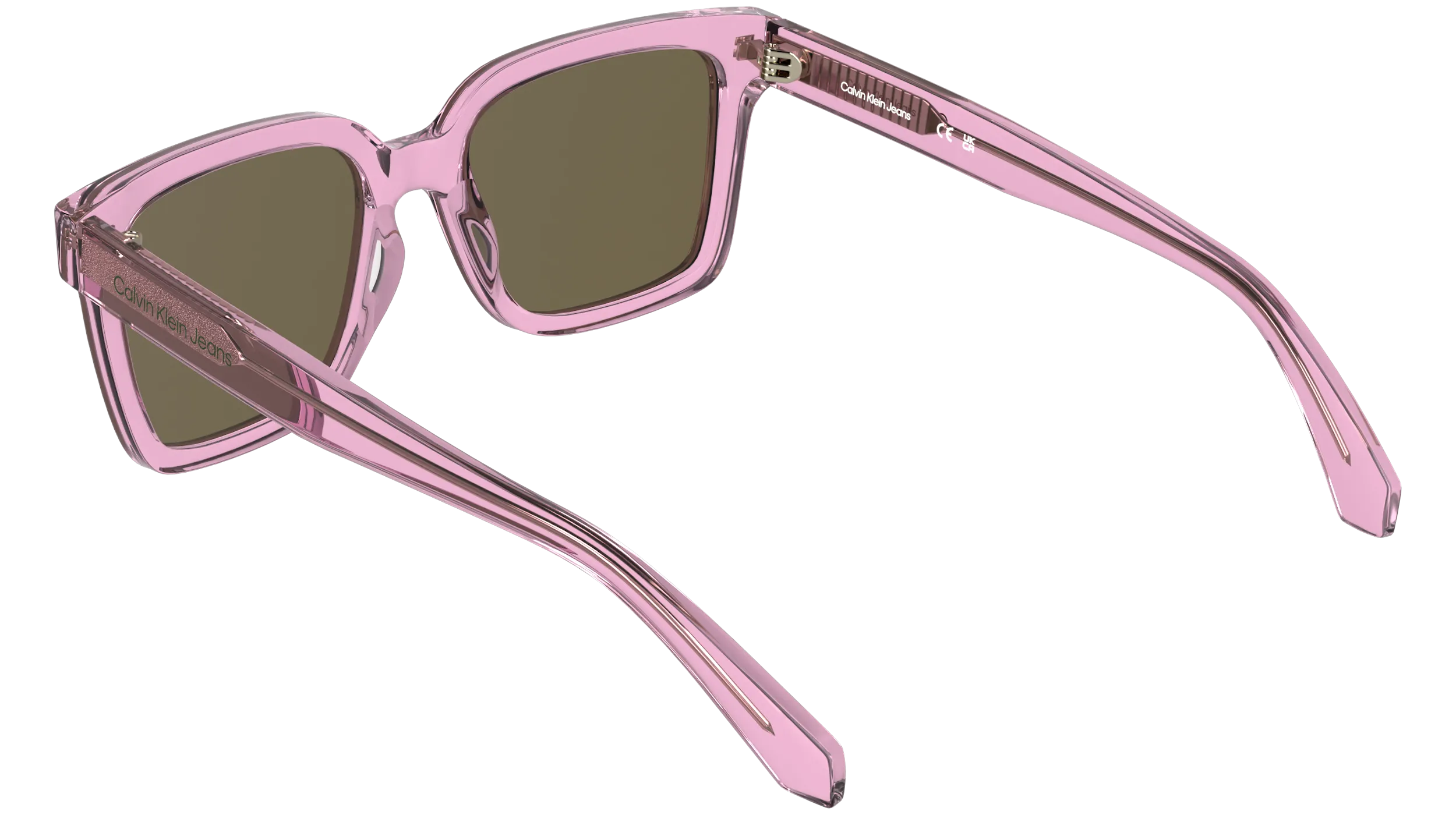 Calvin Klein Junior Calvin Klein CKJ26301S 661 Occhiali da sole bambino Acetato Marrone Squadrata Normale - immagine 4