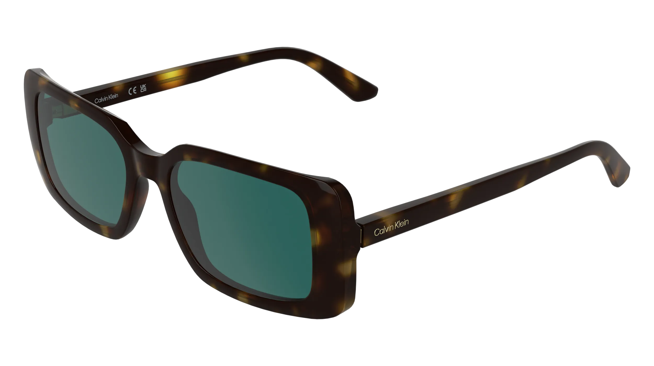 Calvin Klein CK26508S 240 Occhiali da sole Bio-iniettato Havana Verde / Petrolio Squadrata Normale - immagine 1