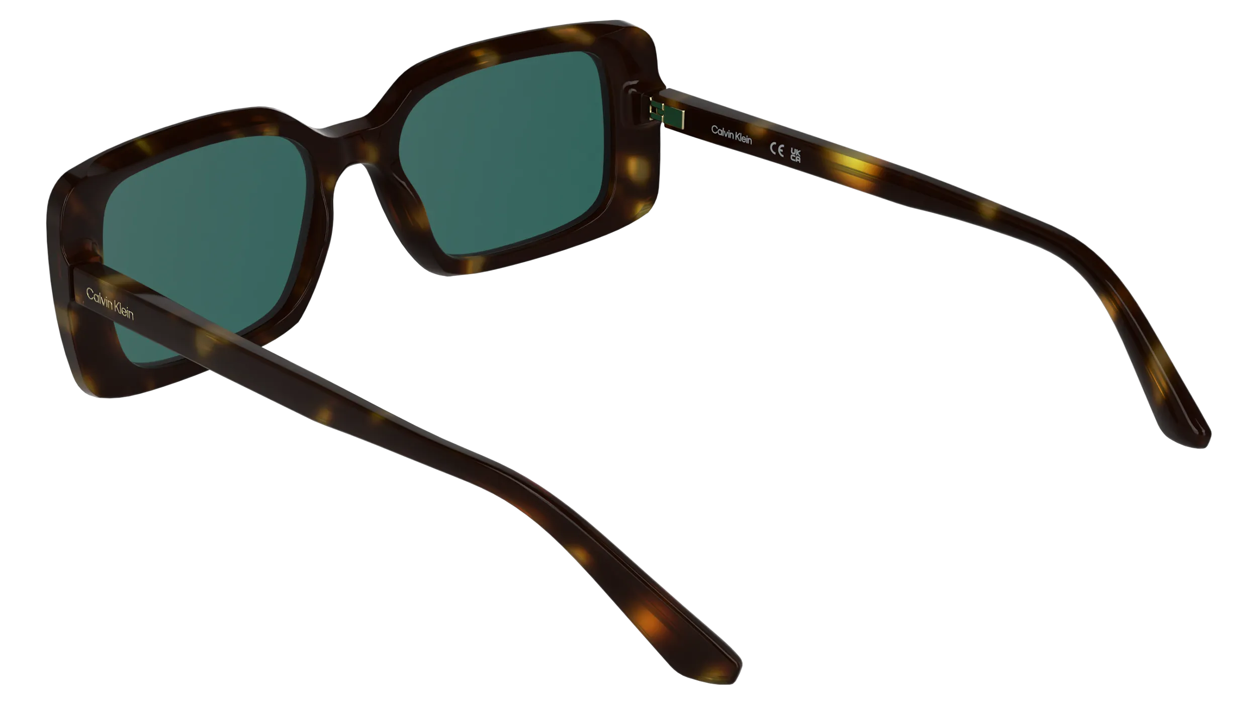 Calvin Klein CK26508S 240 Occhiali da sole Bio-iniettato Havana Verde / Petrolio Squadrata Normale - immagine 4