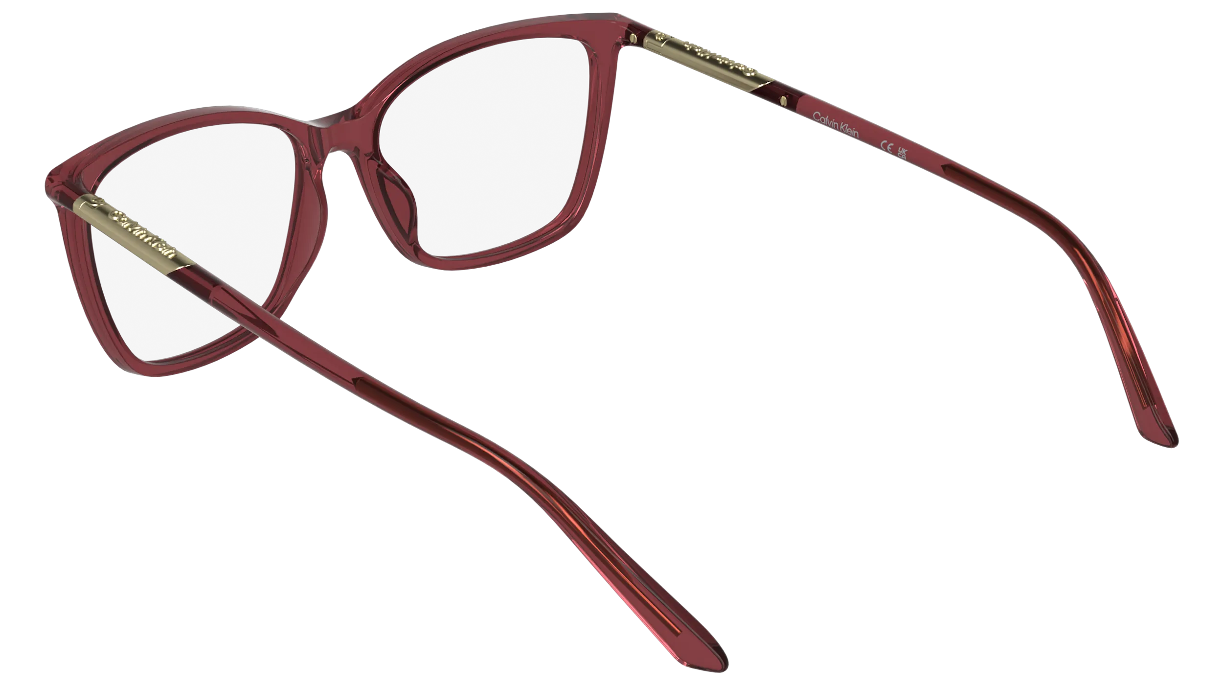 Calvin Klein CK26509 605 Montature da vista Bio-iniettato Bordeaux Cat Eye Normale - immagine 4
