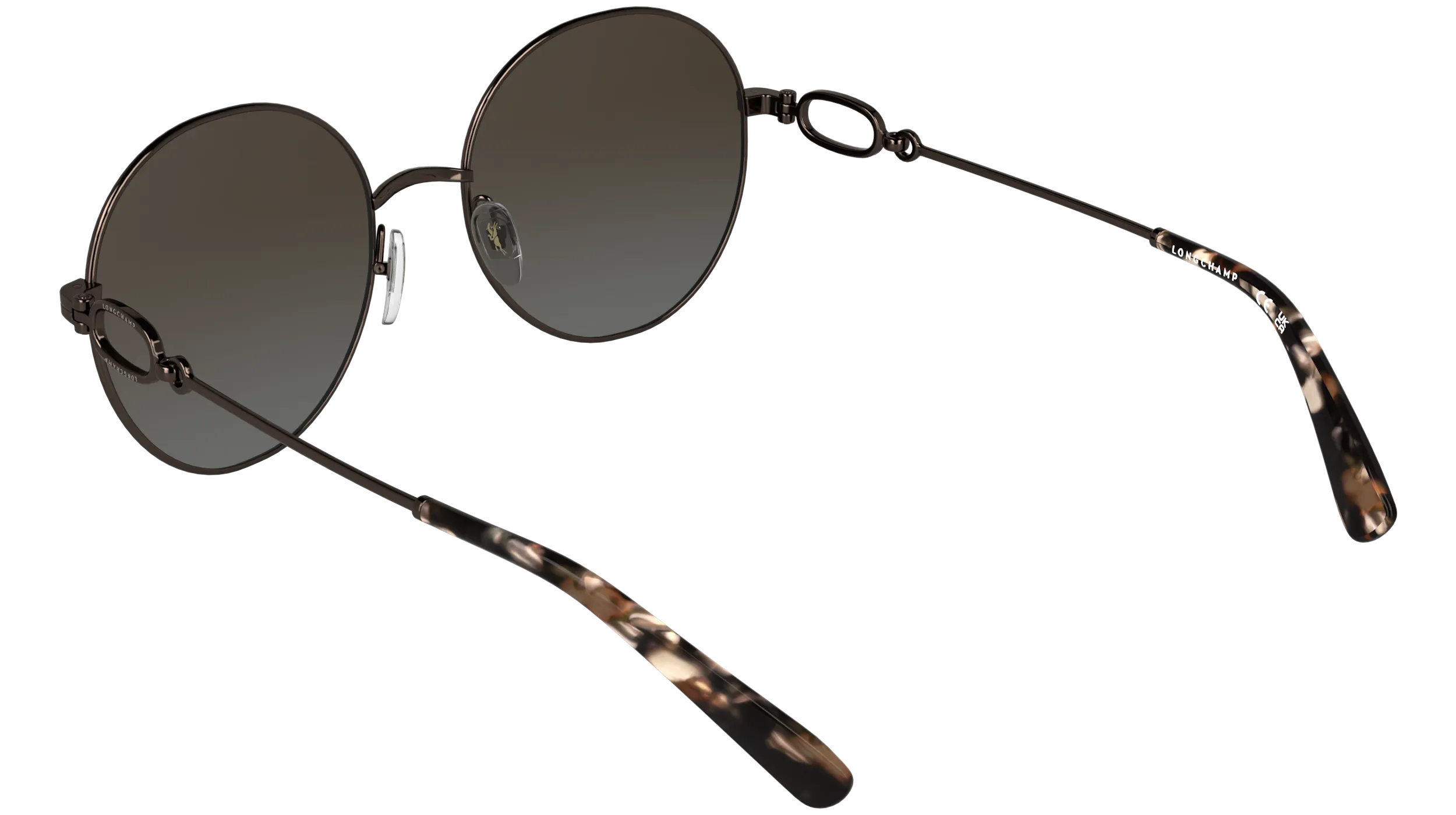 LONGCHAMP LO188S 206 Occhiali da sole Metallo Marrone Marrone Rotonda Normale - immagine 4