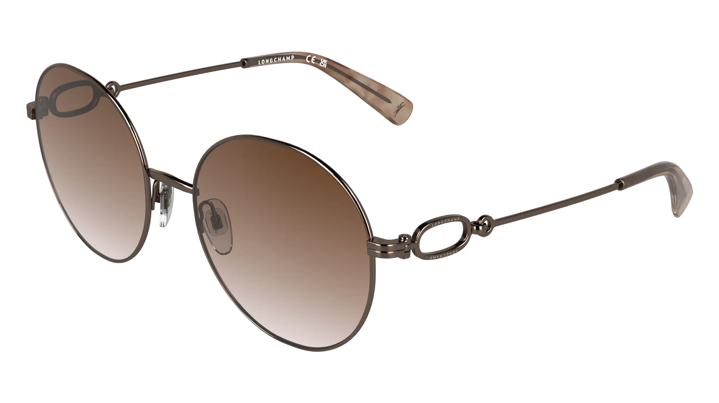 LONGCHAMP LO188S 773 Occhiali da sole Metallo Rosso Rotonda Normale - immagine 1