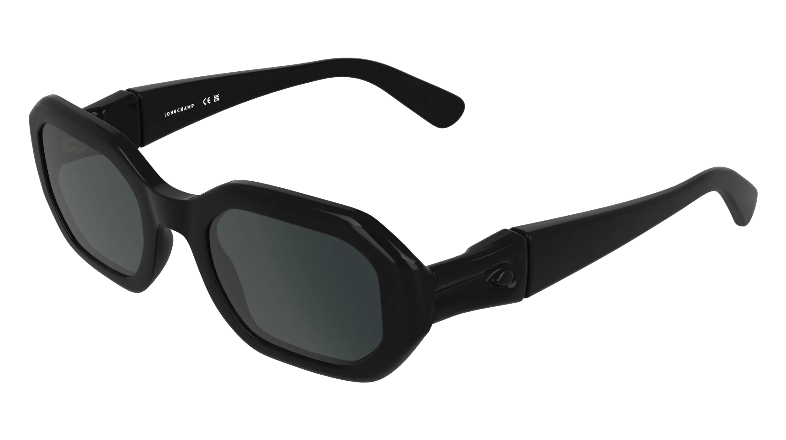 LONGCHAMP LO794S 001 Occhiali da sole Bio-iniettato Nero Fumo Squadrata Normale - immagine 1