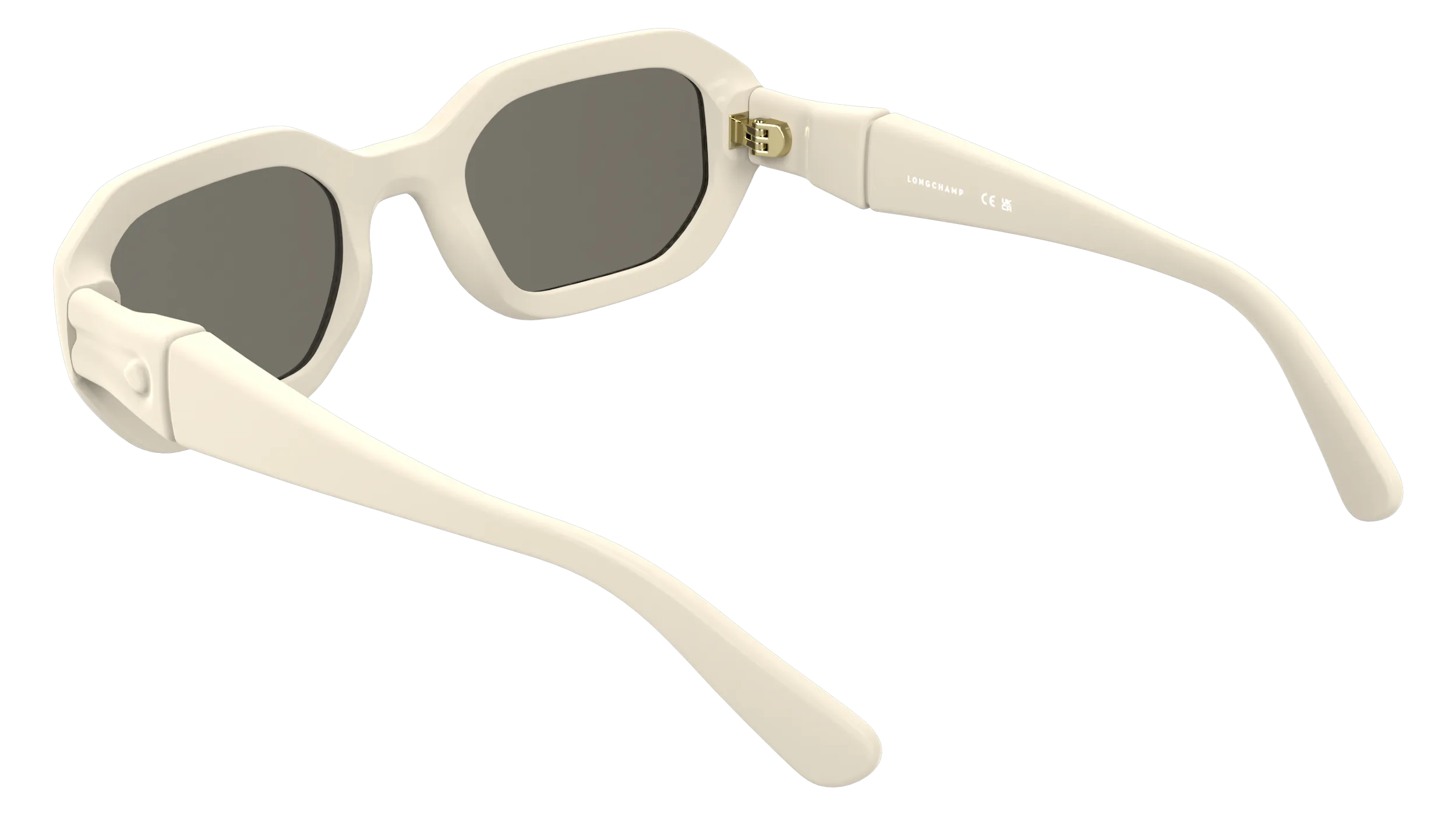 LONGCHAMP LO794S 107 Occhiali da sole Bio-iniettato Avorio Squadrata Normale - immagine 4