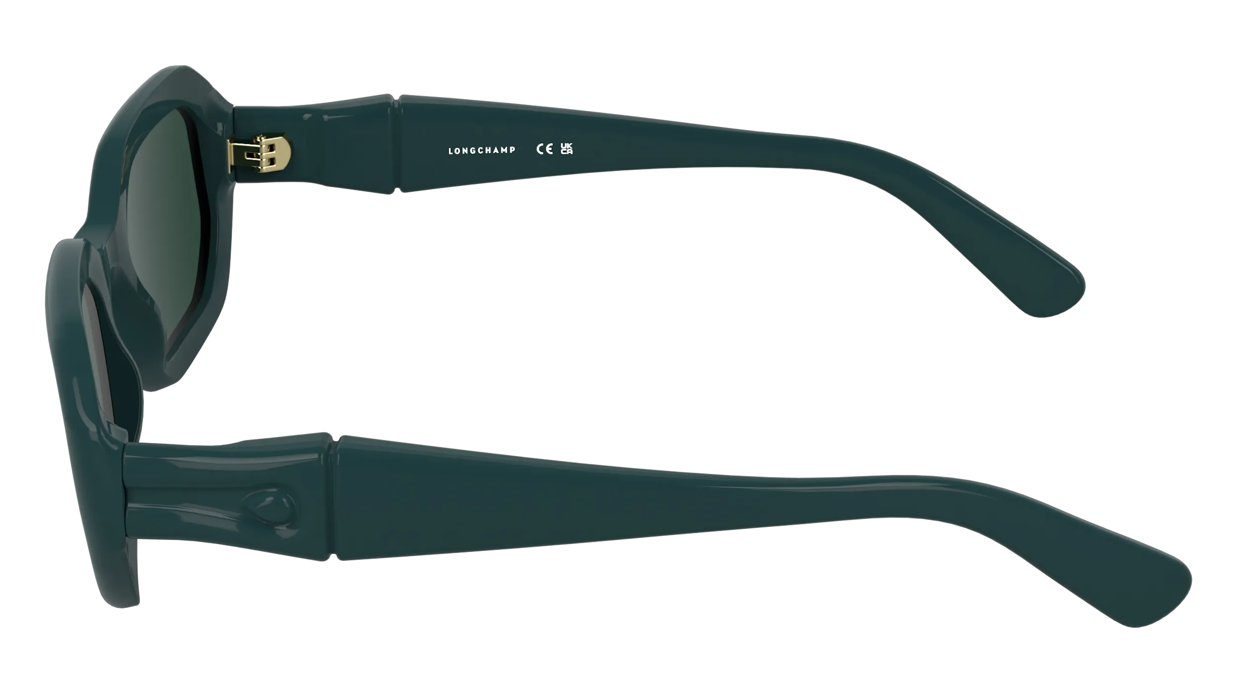 LONGCHAMP LO794S 303 Occhiali da sole Bio-iniettato Verde Squadrata Normale - immagine 3