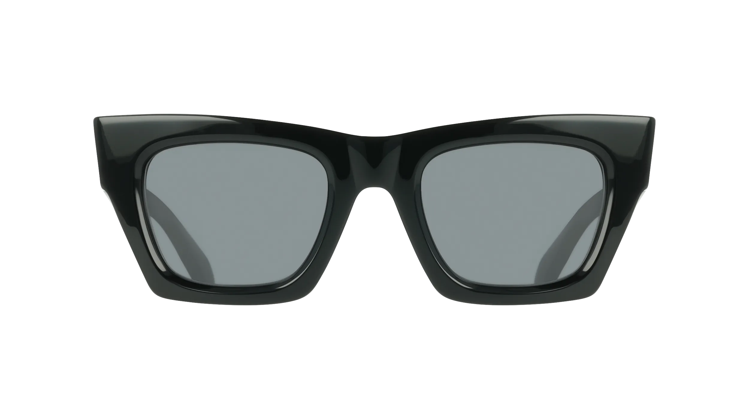 Ferragamo SF2105S 001 Occhiali da sole Acetato Nero Grigio Cat Eye Normale - immagine 2