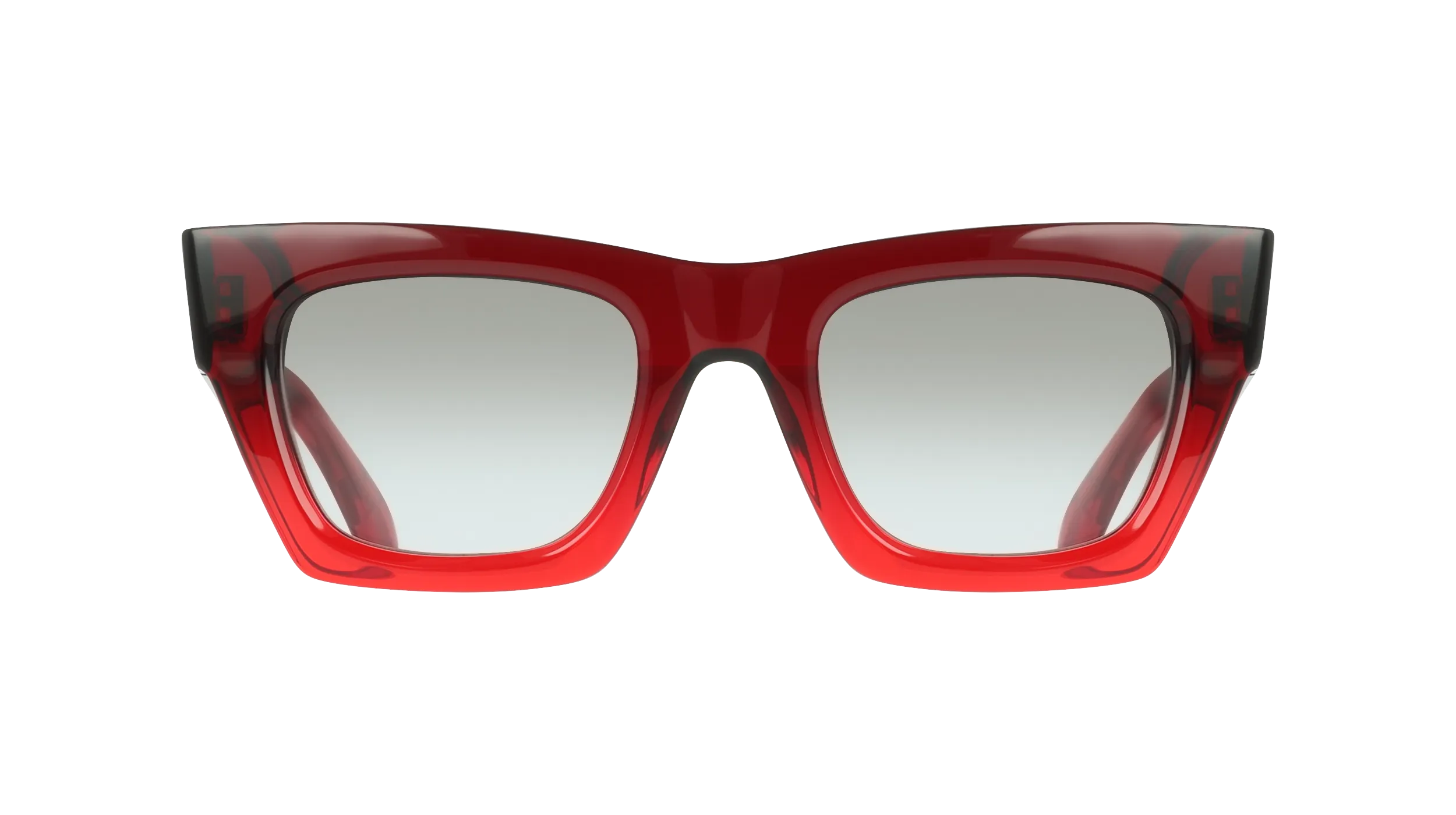Ferragamo SF2105S 615 Occhiali da sole Acetato Rosso Cat Eye Normale - immagine 2
