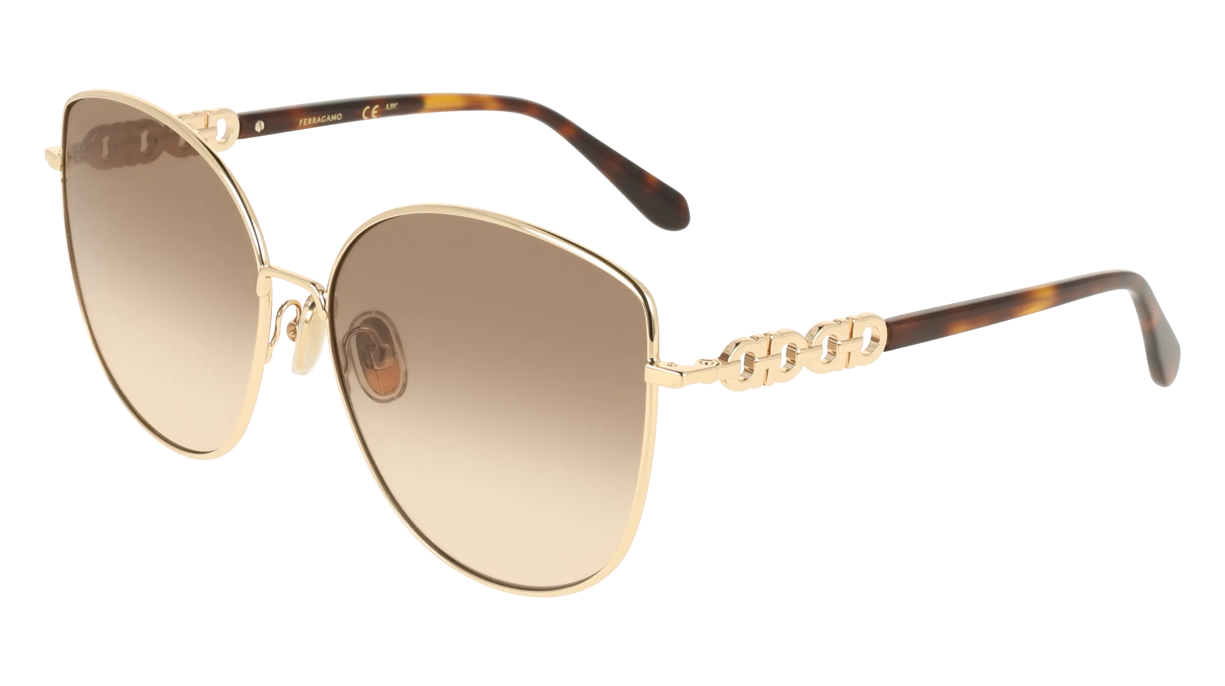 Ferragamo SF339S 747 Occhiali da sole Metallo Squadrata Normale - immagine 1