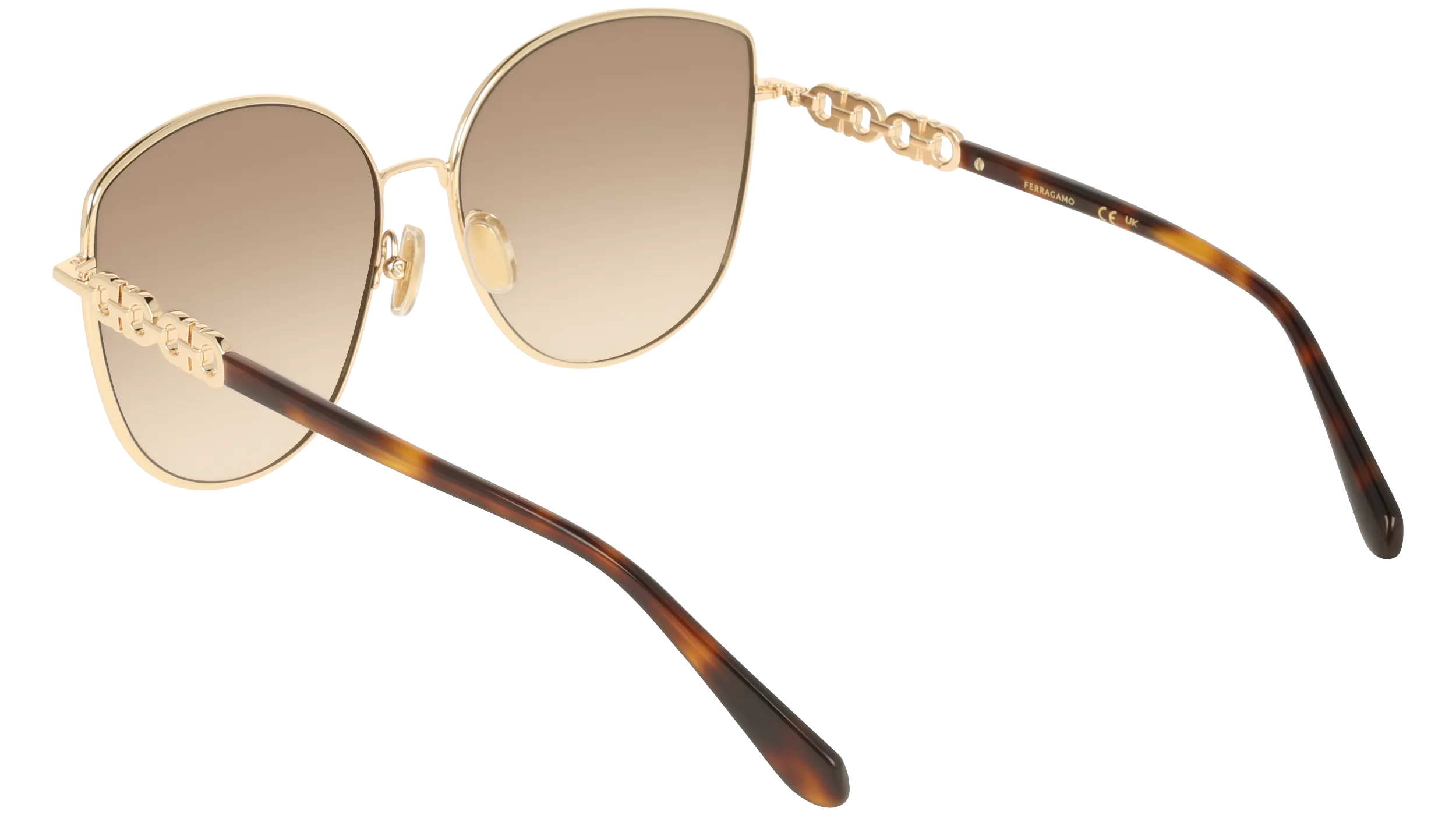 Ferragamo SF339S 747 Occhiali da sole Metallo Squadrata Normale - immagine 4