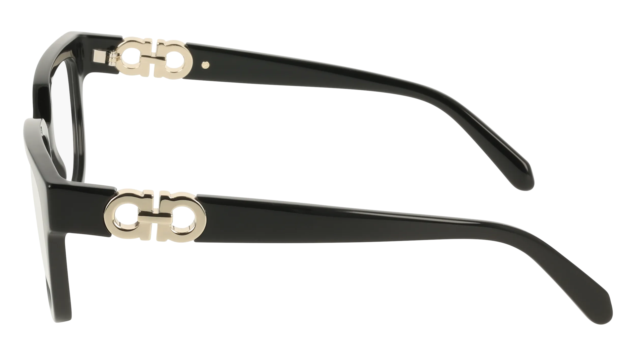 Ferragamo SF3056 001 Montature da vista Acetato Nero Squadrata Normale - immagine 3