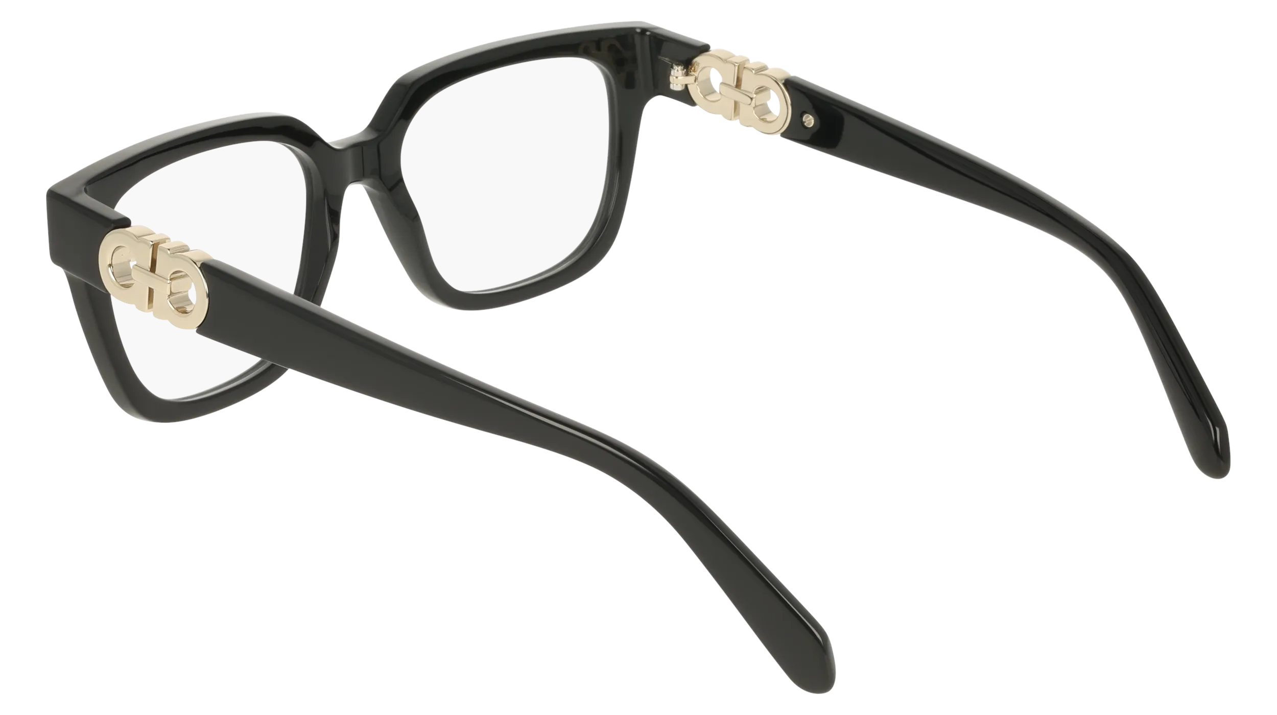 Ferragamo SF3056 001 Montature da vista Acetato Nero Squadrata Normale - immagine 4