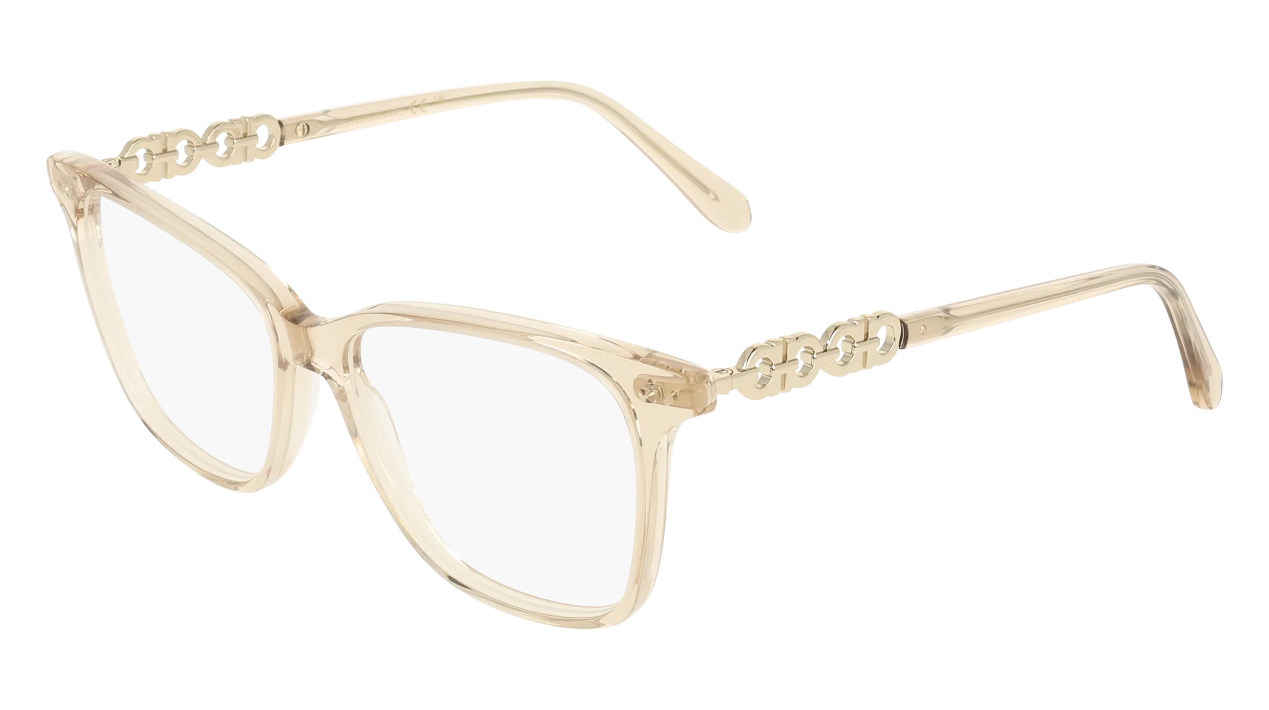 Ferragamo SF3064 259 Montature da vista Acetato Beige Squadrata Normale - immagine 1