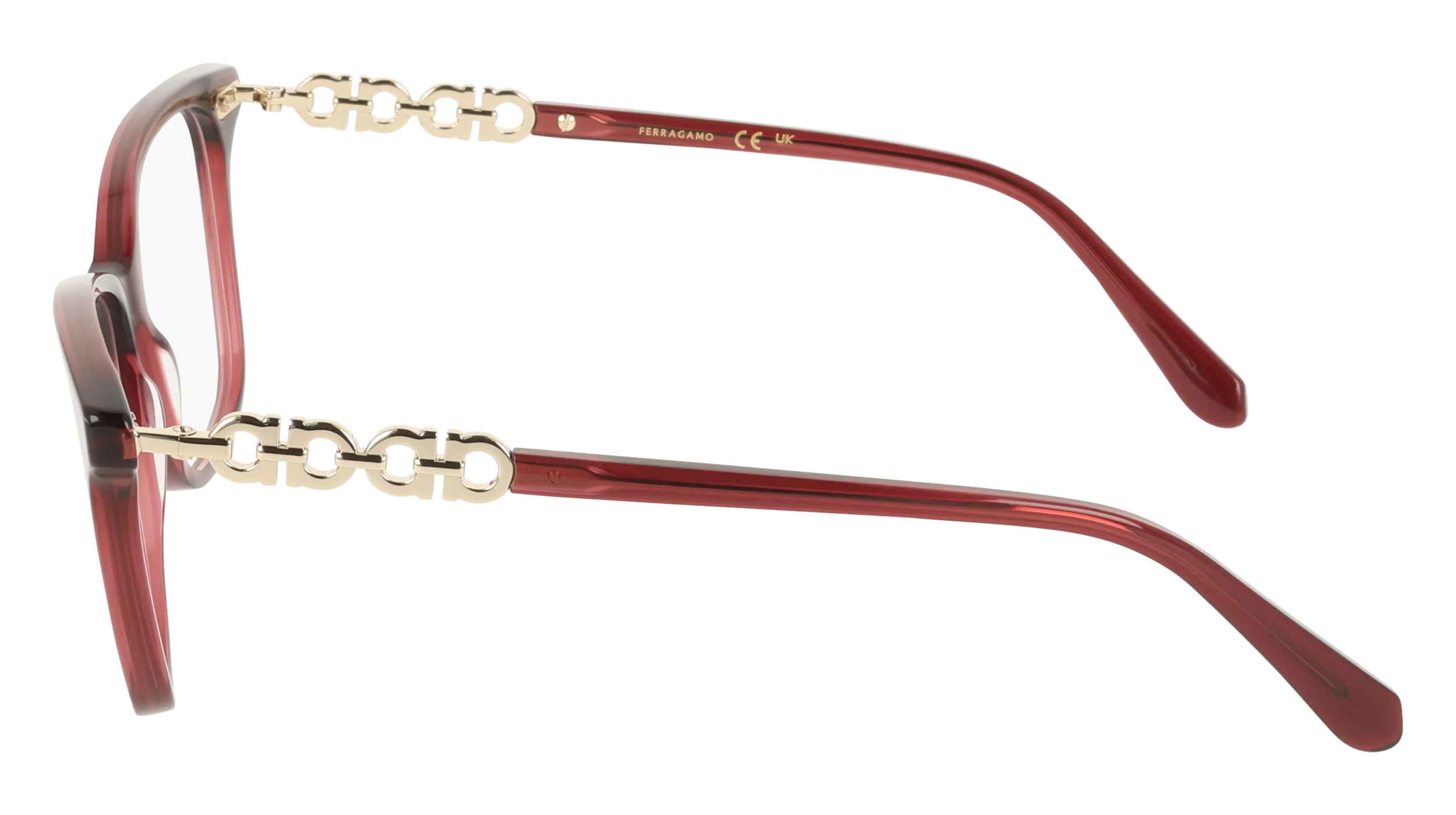 Ferragamo SF3064 655 Montature da vista Acetato Viola Squadrata Normale - immagine 3