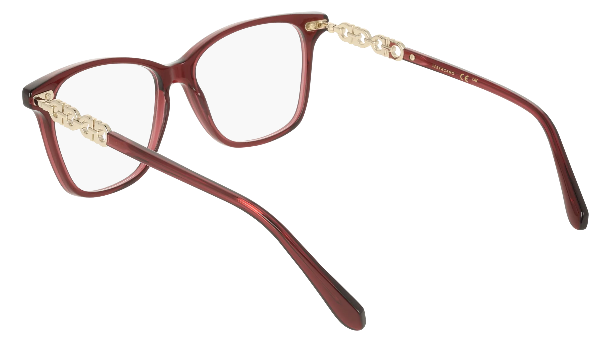 Ferragamo SF3064 655 Montature da vista Acetato Viola Squadrata Normale - immagine 4