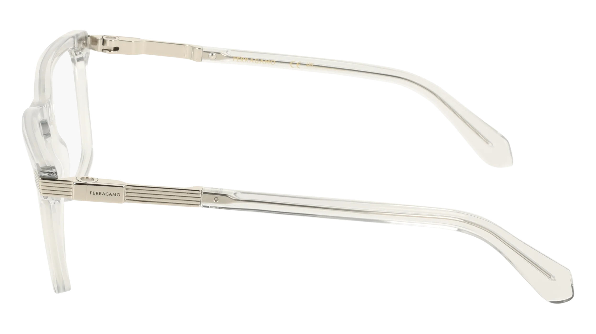 Ferragamo SF3065 050 Montature da vista Acetato Grigio Squadrata Normale - immagine 3