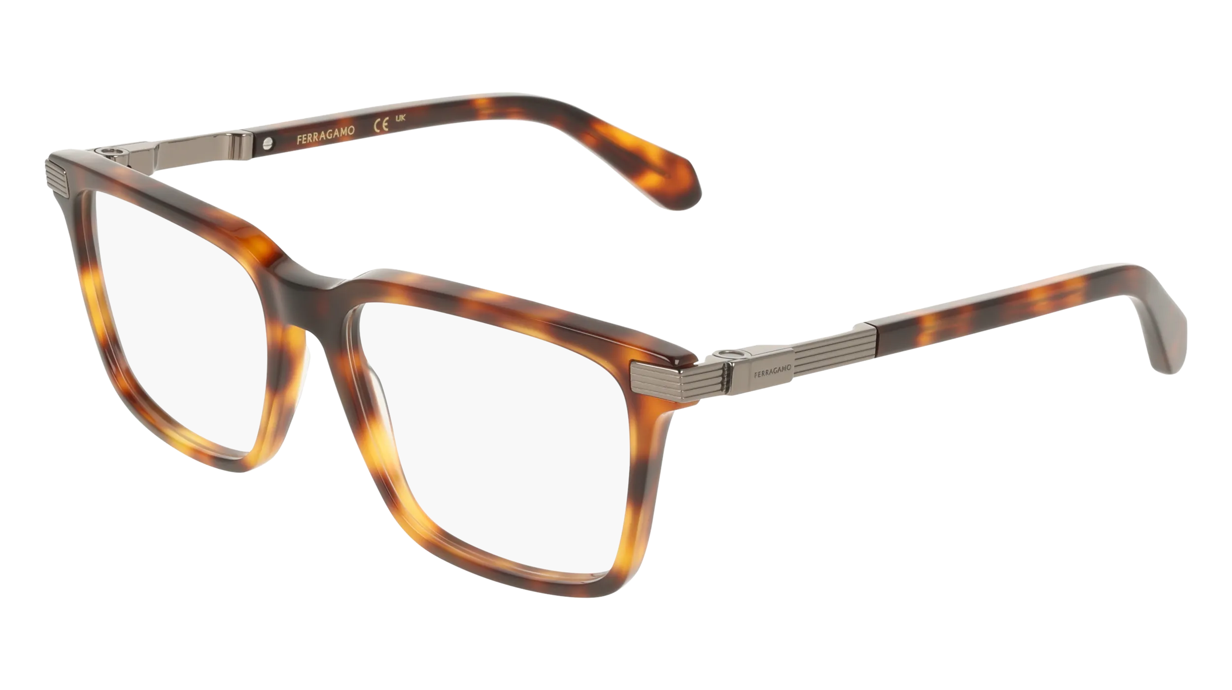 Ferragamo SF3065 240 Montature da vista Acetato Havana Squadrata Normale - immagine 1