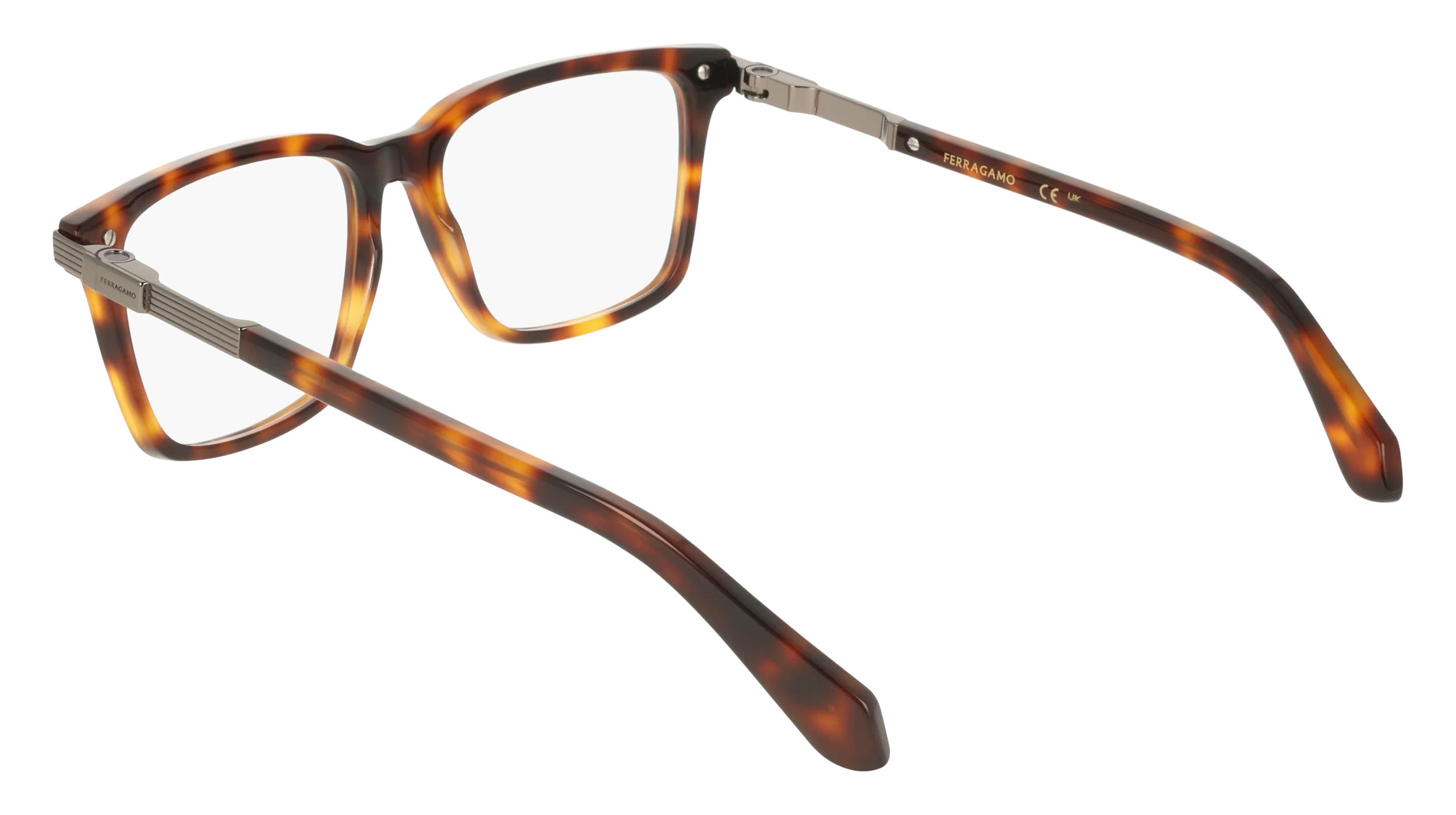 Ferragamo SF3065 240 Montature da vista Acetato Havana Squadrata Normale - immagine 4