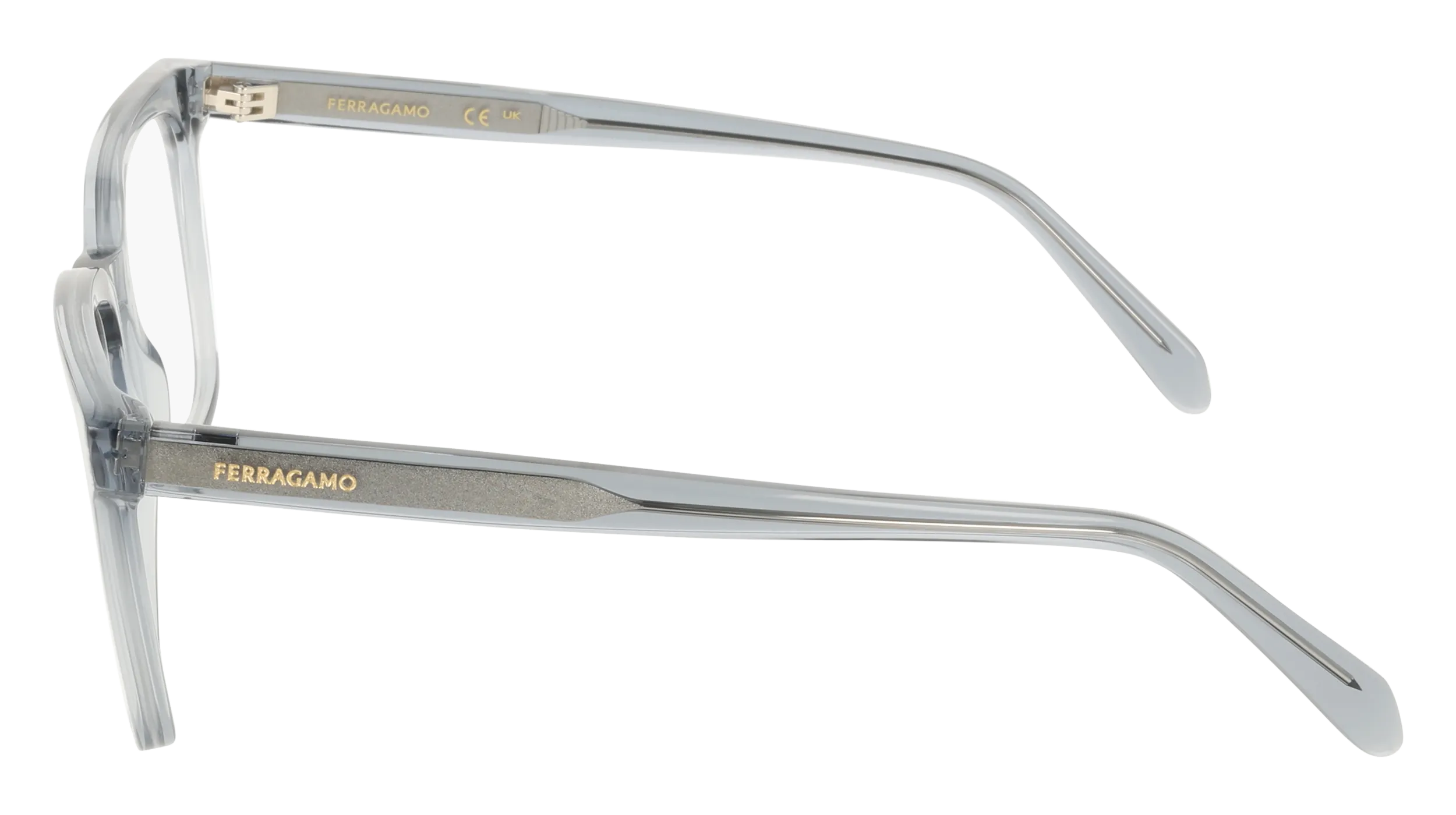 Ferragamo SF3067 020 Montature da vista Acetato Grigio Squadrata Normale - immagine 3