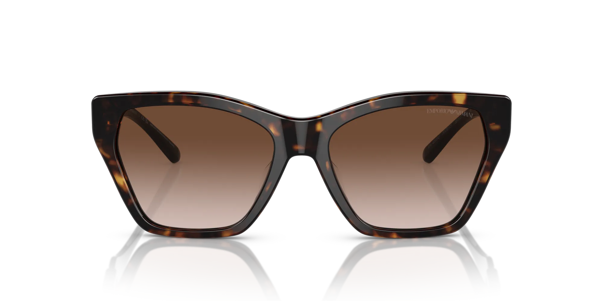 Emporio Armani EA4203U 502613 Occhiali da sole Acetato Tartaruga Marrone Cat Eye Normale Sfumato - immagine 3