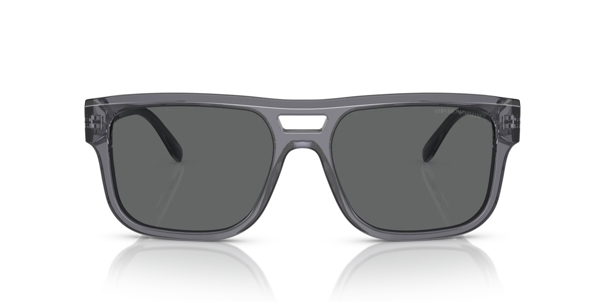 Emporio Armani EA4197 502987 Occhiali da sole Acetato Grigio Grigio Pillow Normale - immagine 3