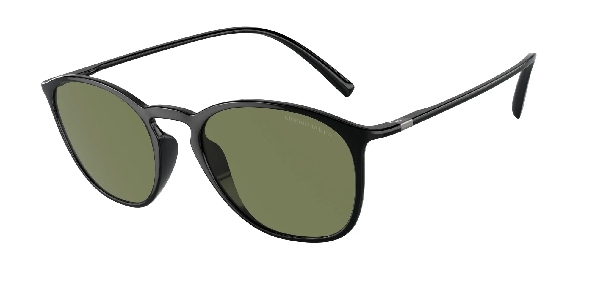 Giorgio Armani AR8186U 50012A Occhiali da sole Nylon Nero Verde Squadrata Normale - immagine 1