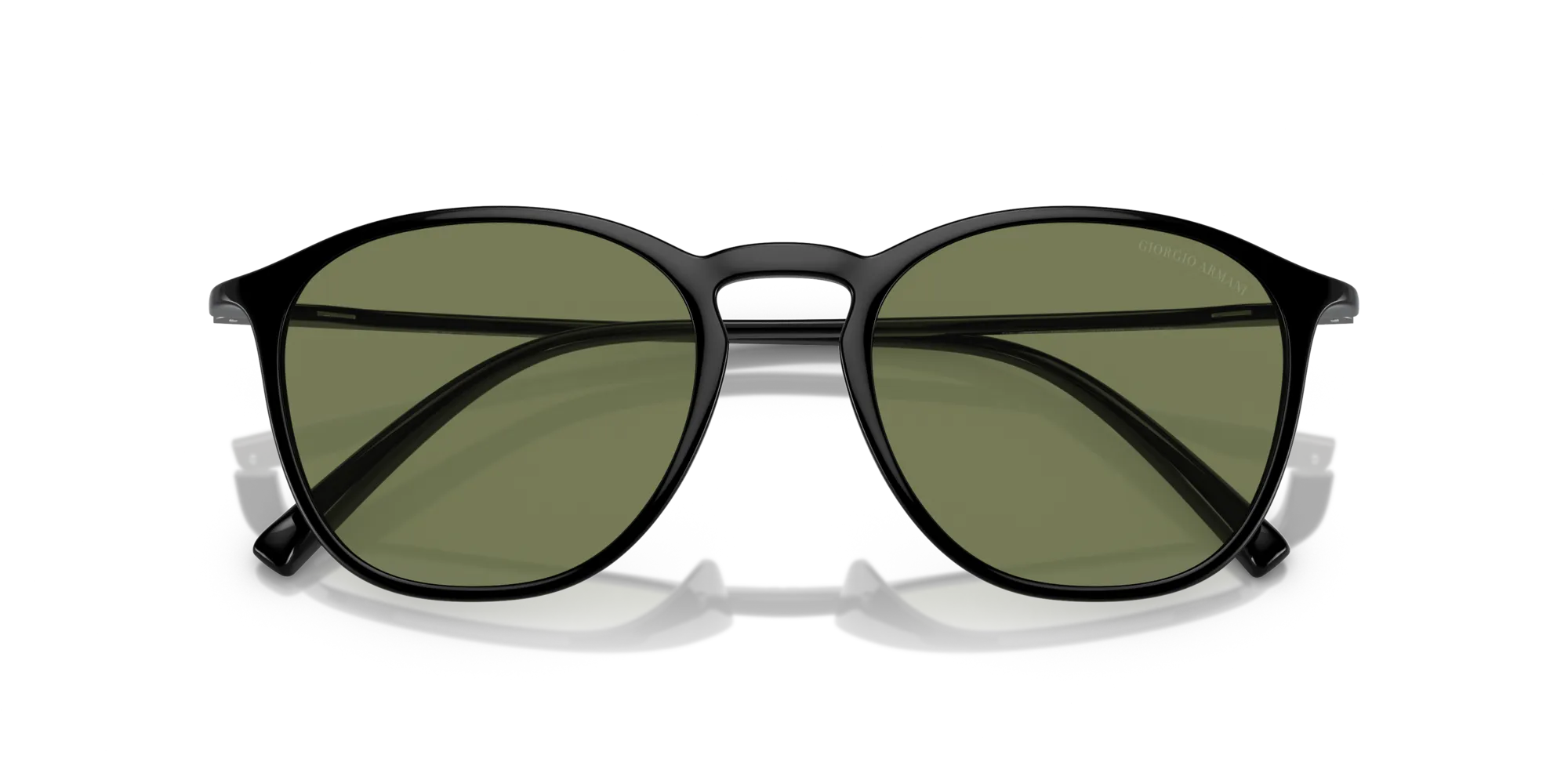 Giorgio Armani AR8186U 50012A Occhiali da sole Nylon Nero Verde Squadrata Normale - immagine 2