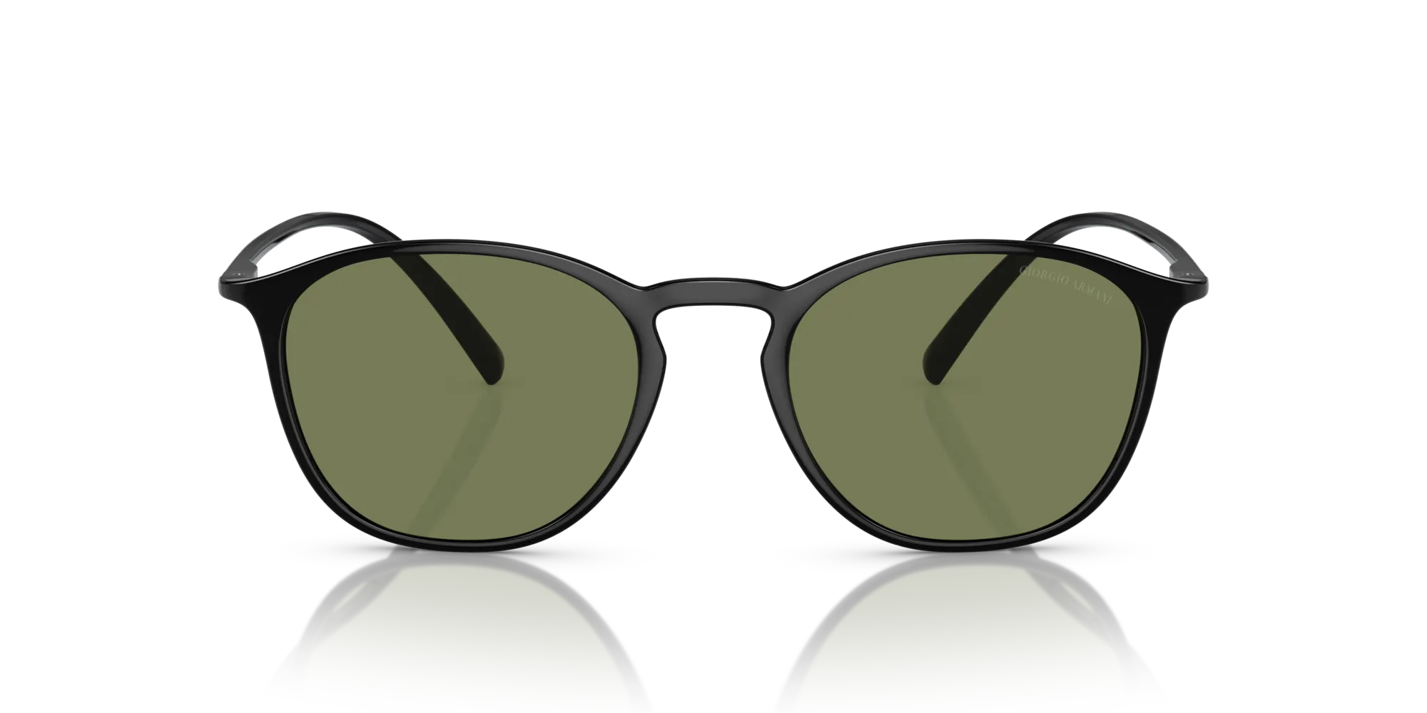 Giorgio Armani AR8186U 50012A Occhiali da sole Nylon Nero Verde Squadrata Normale - immagine 3