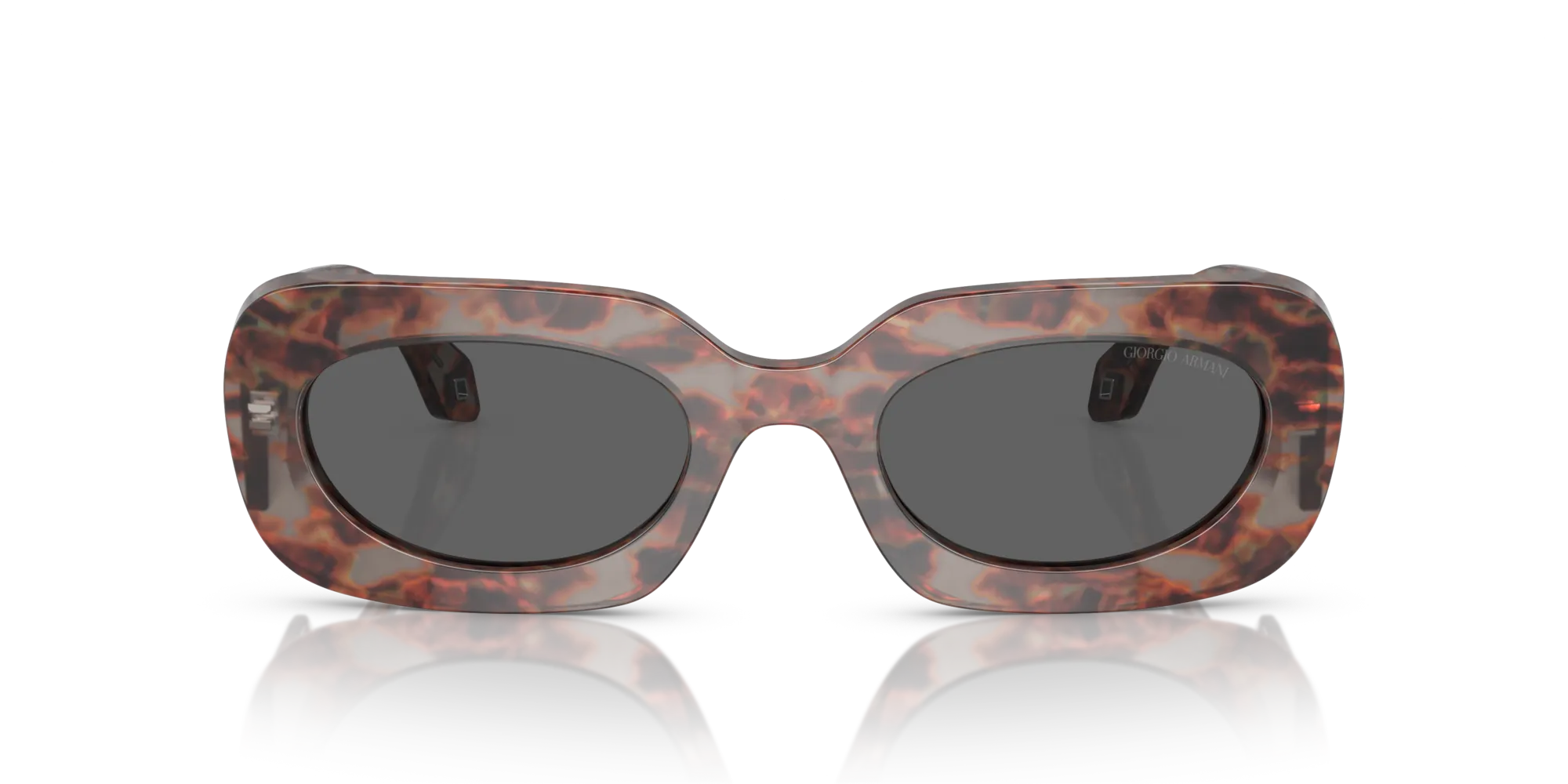 Giorgio Armani AR8182 5976B1 Occhiali da sole Acetato Tartaruga Grigio Squadrata Normale - immagine 3