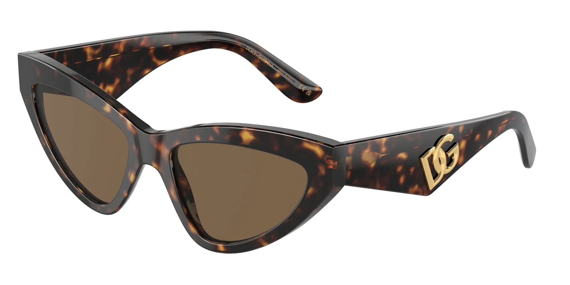 Dolce & Gabbana DG4439 502/73 Occhiali da sole Acetato Tartaruga Marrone Cat Eye Normale - immagine 1