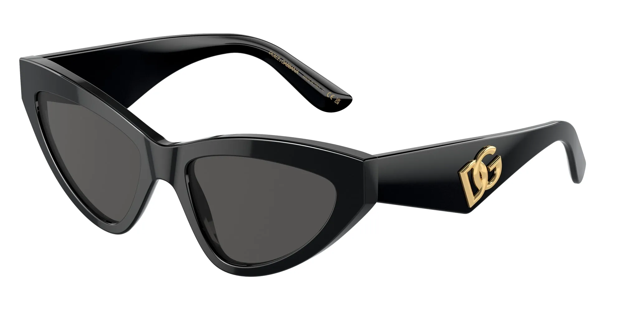 Dolce & Gabbana DG4439 501/87 Occhiali da sole Acetato Nero Grigio Cat Eye Normale - immagine 1