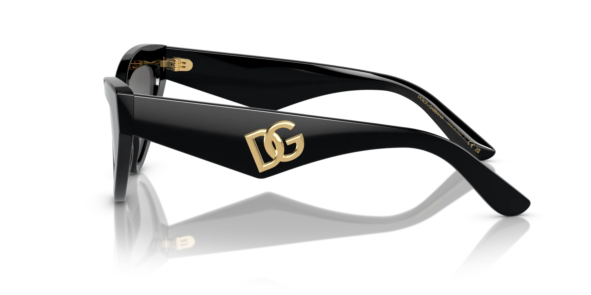 Dolce & Gabbana DG4439 501/87 Occhiali da sole Acetato Nero Grigio Cat Eye Normale - immagine 4